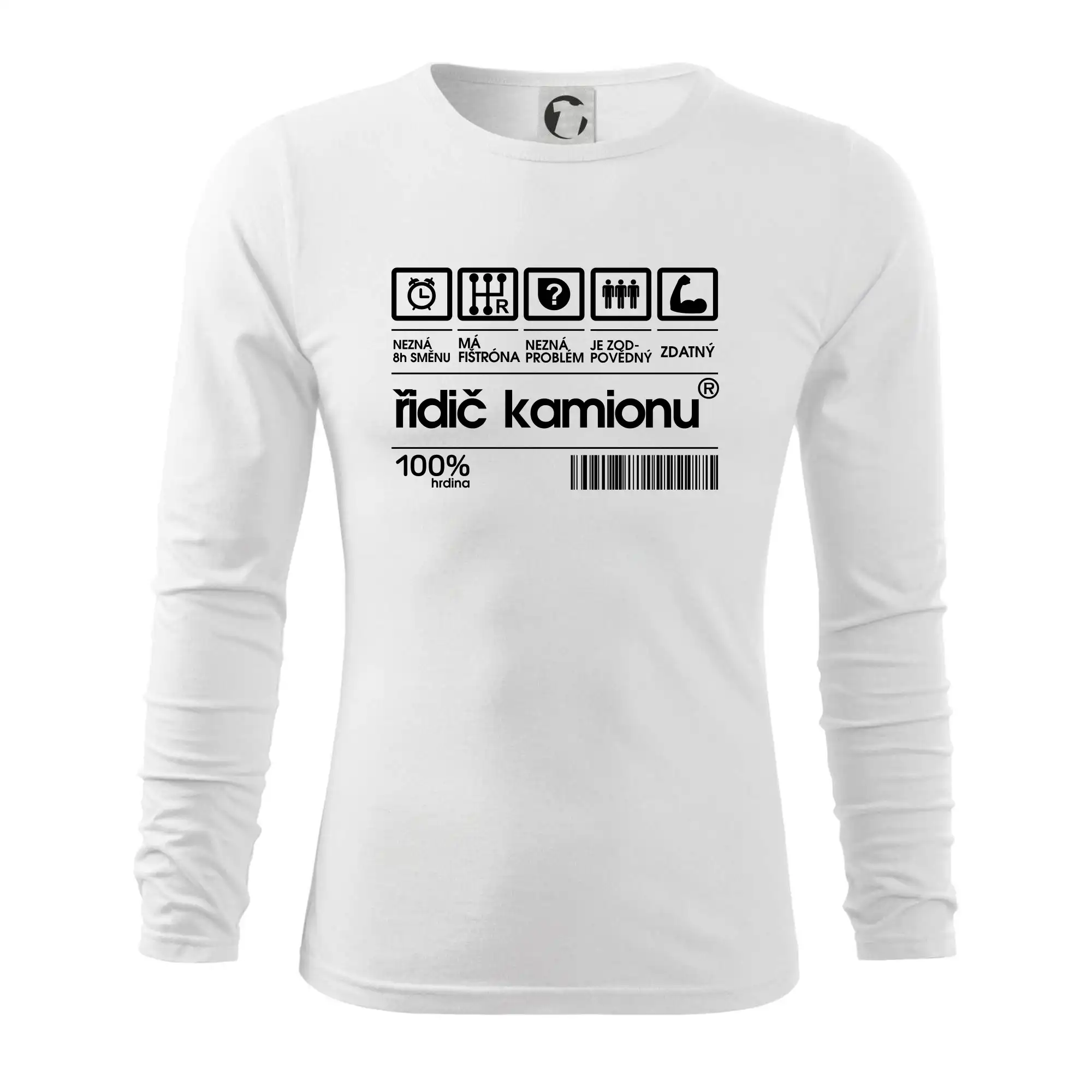 Čárový kód řidič kamionu