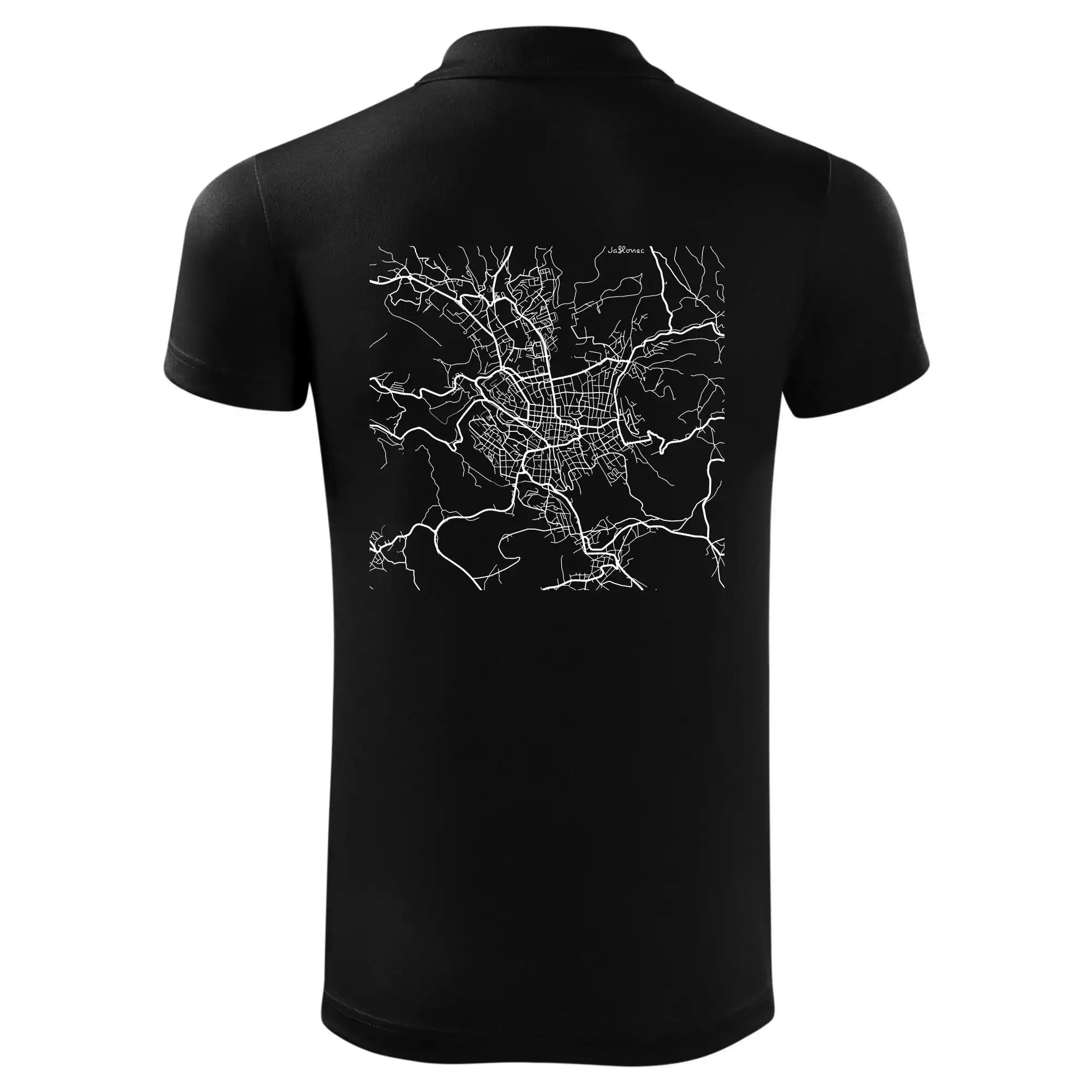 Mapy měst černobílé Jablonec nad Nisou