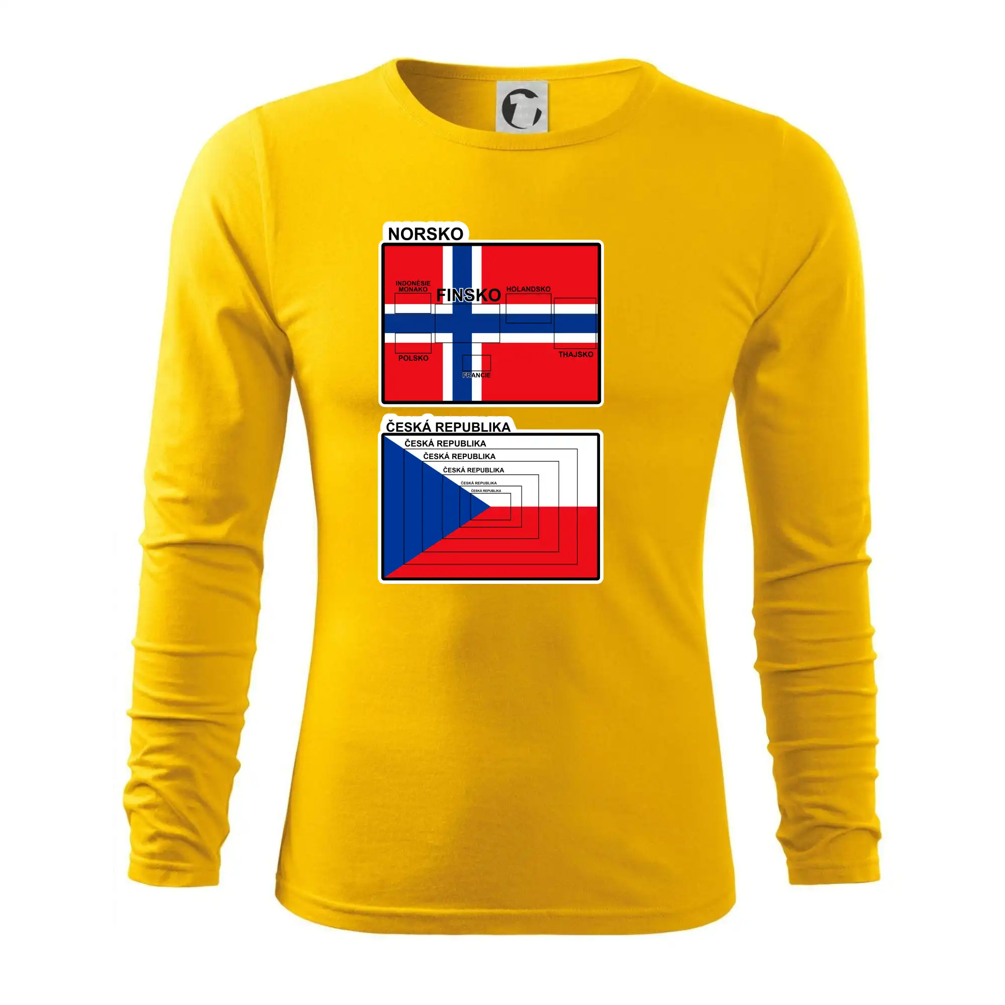 Norská a česká vlajka