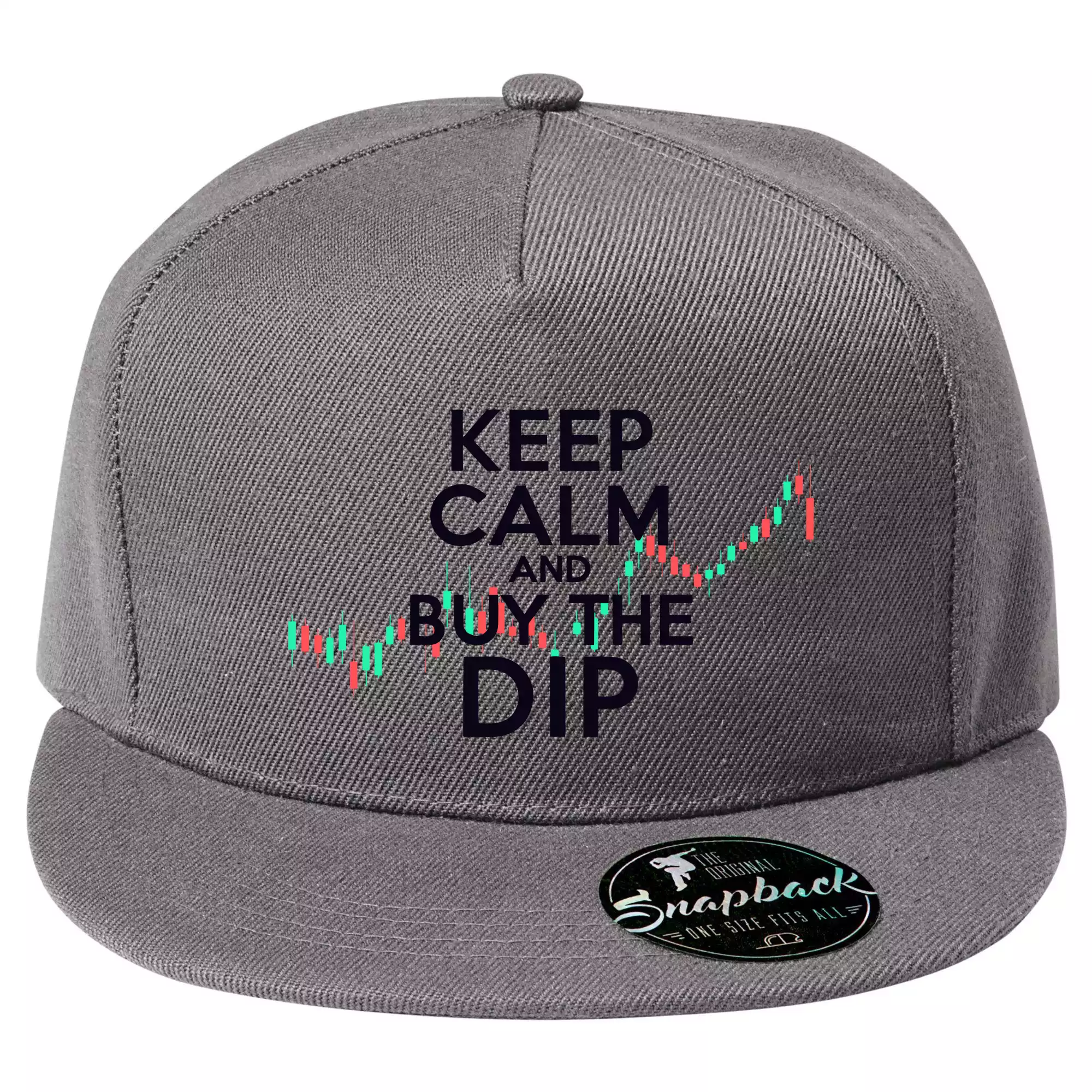 Zeleno červený graf Keep Calm and Buy the Dip
