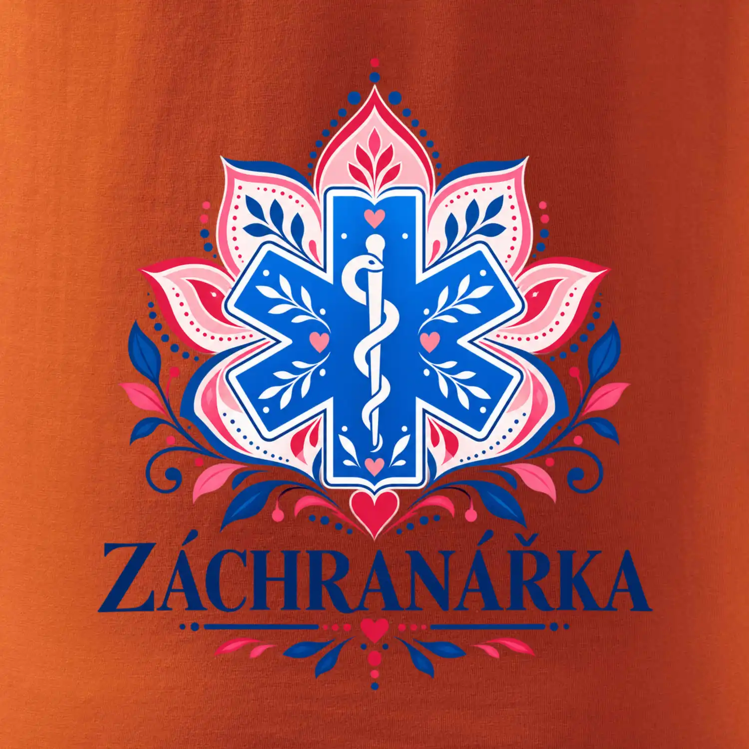 Záchranářka s ornamenty