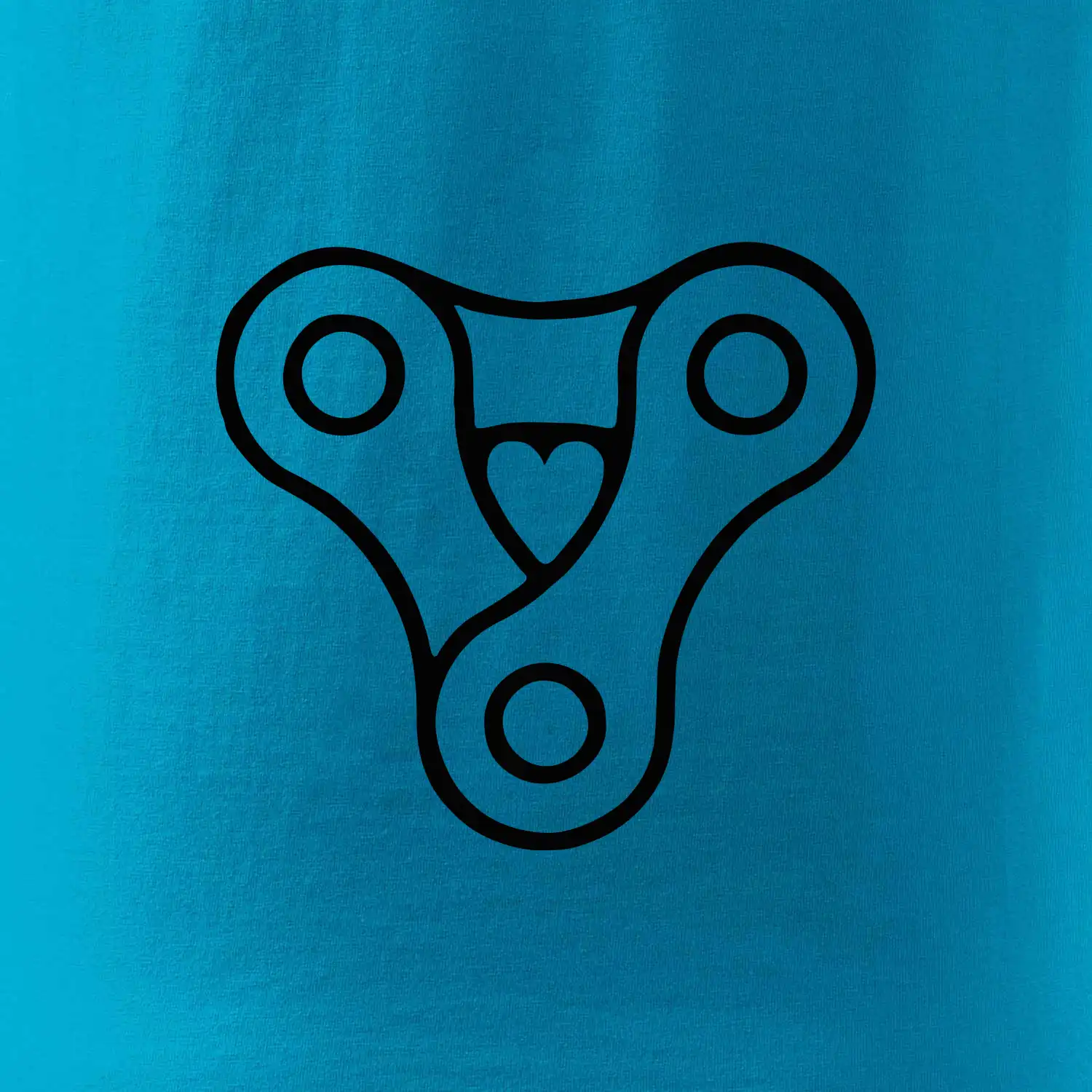 Cyklo srdce řetěz trojúhelník