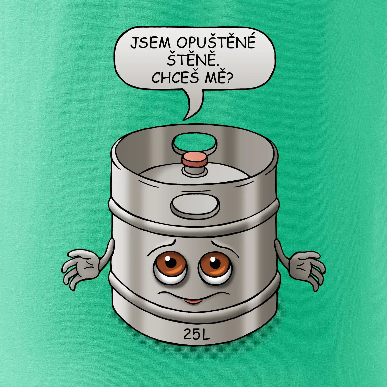 Opuštěné štěně - sud (Hana-creative)