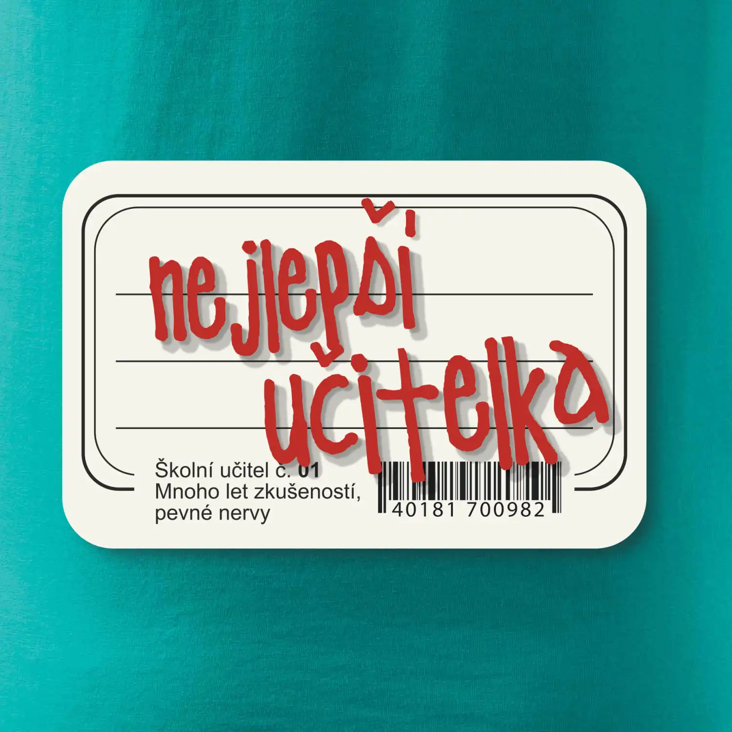 Nejlepší učitelka sešit
