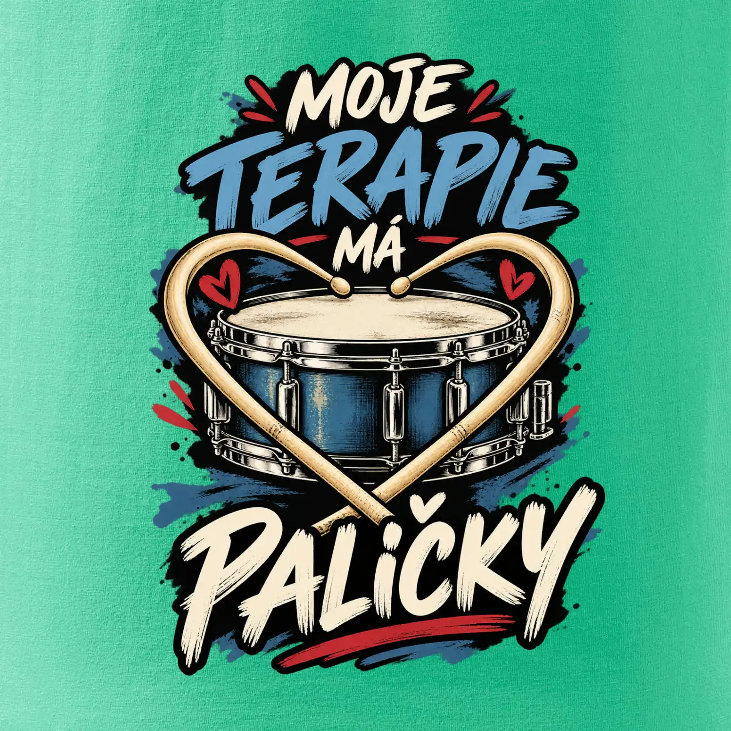 Moje terapie má paličky - srdce bubeníka