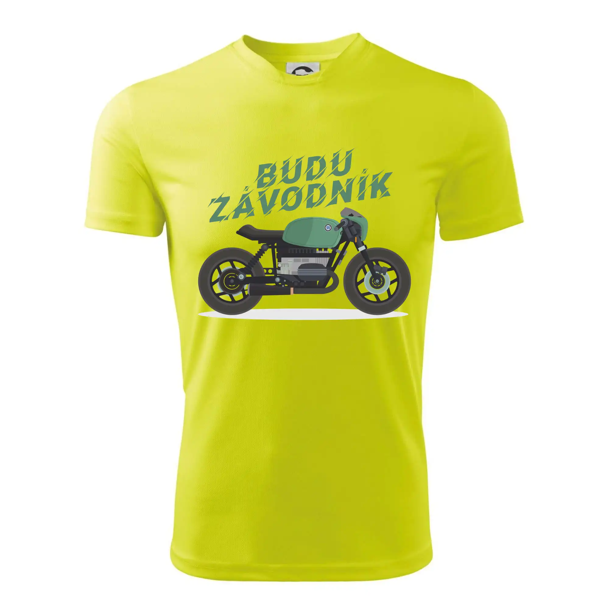 Budu závodník  zelený cafe racer