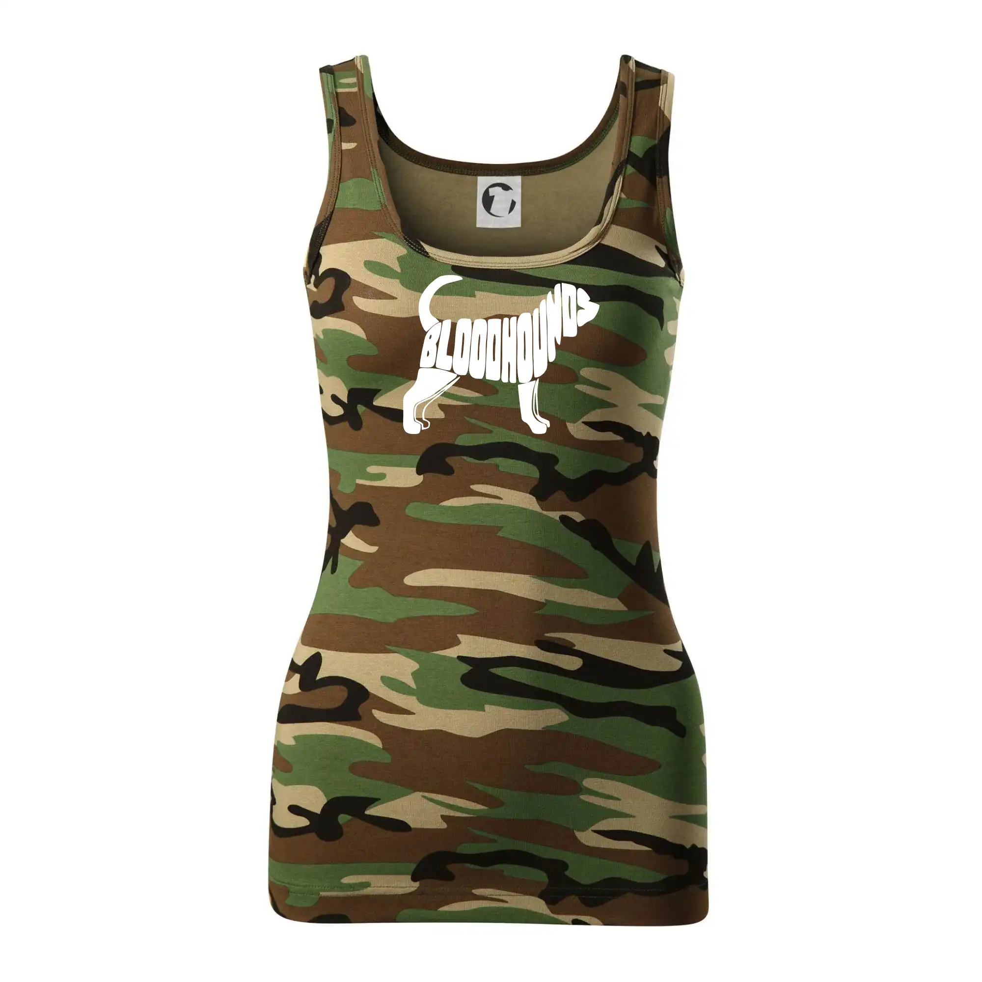 Bloodhound nápis v těle