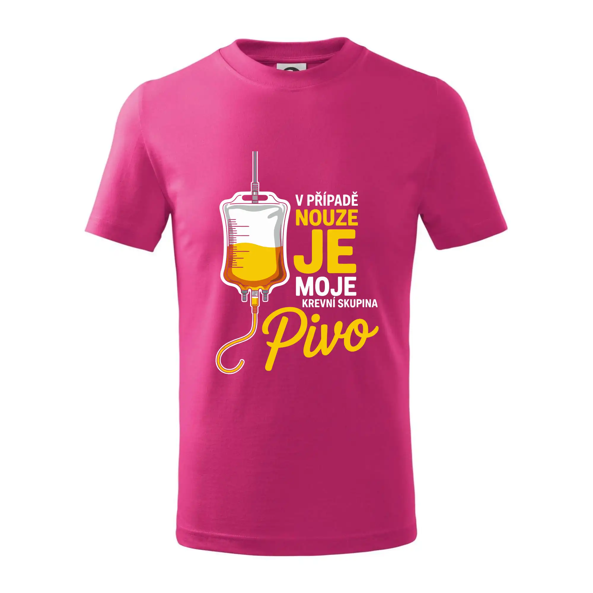 V případě nouze je moje krevní skupina pivo
