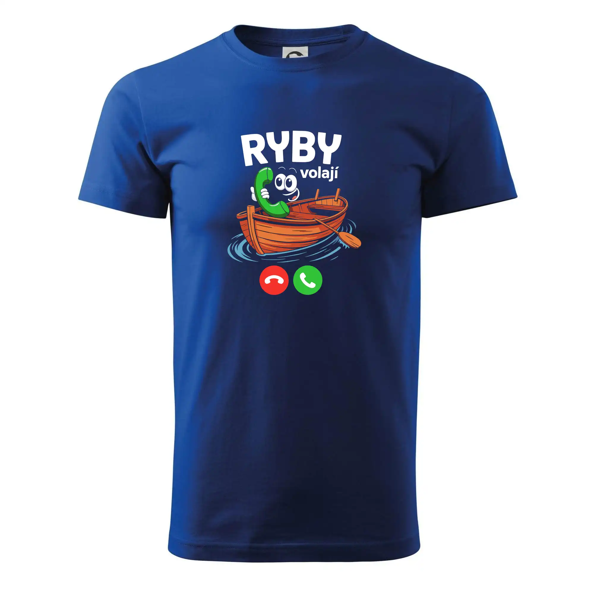 Karikatura ryby volají