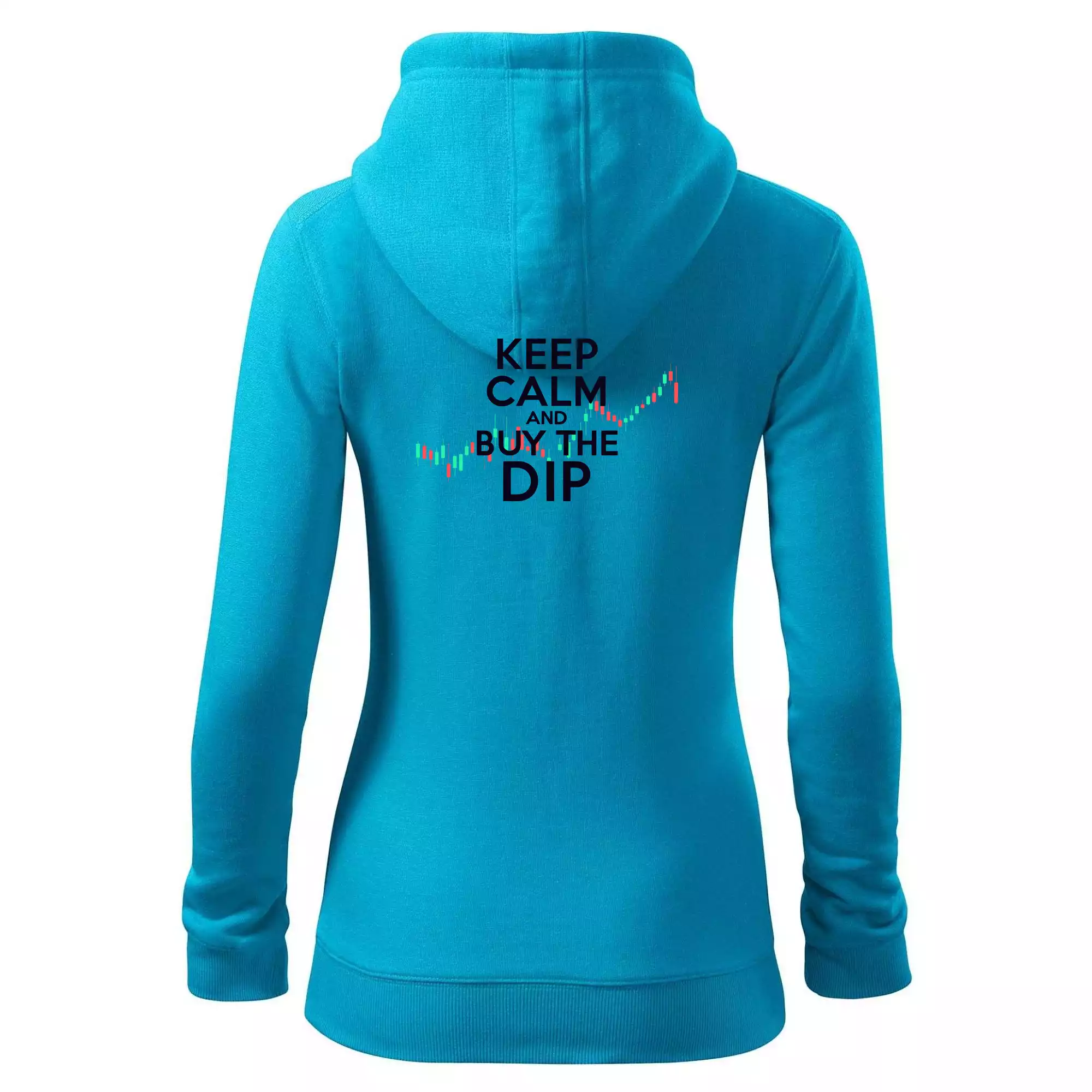 Zeleno červený graf Keep Calm and Buy the Dip
