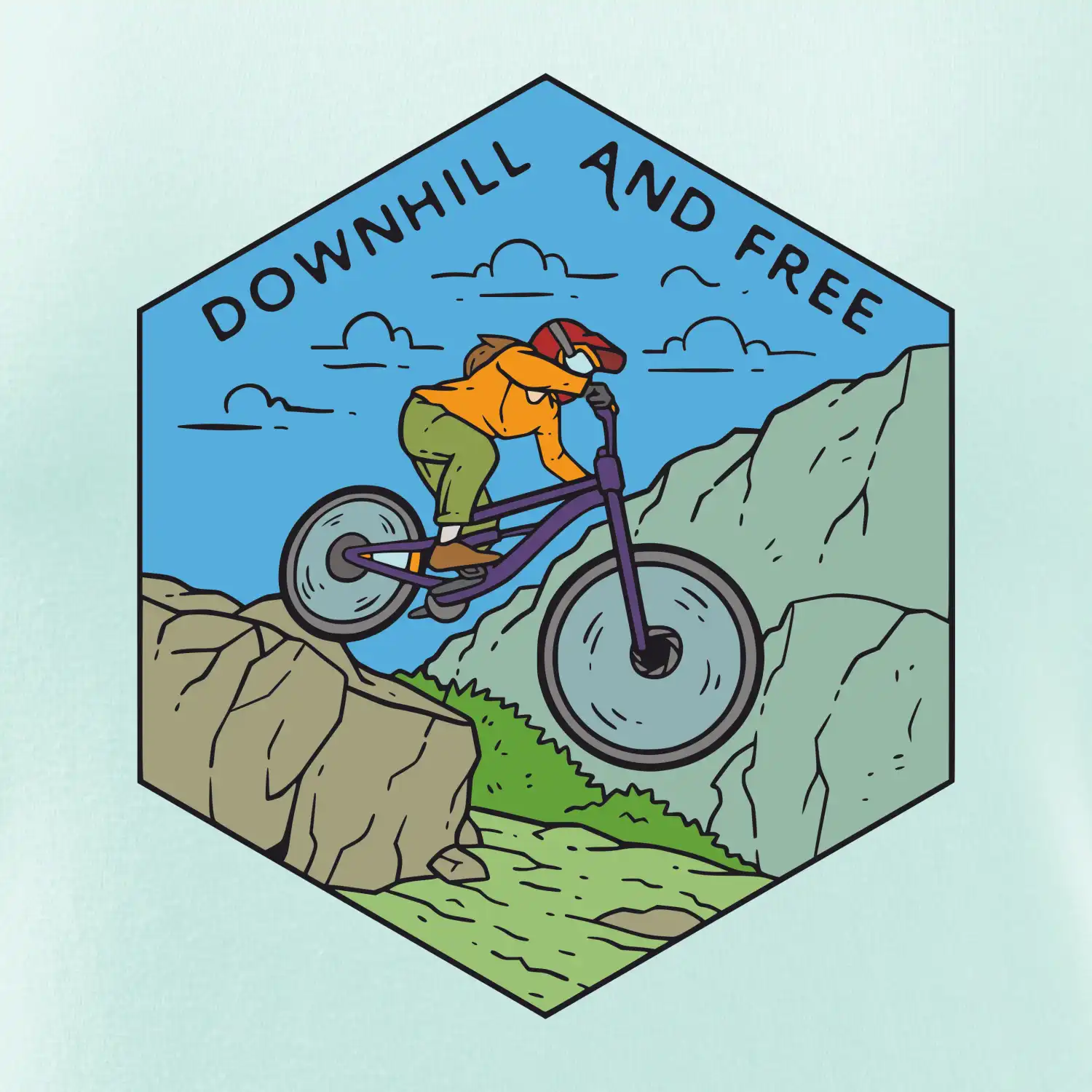 Downhill and free holka