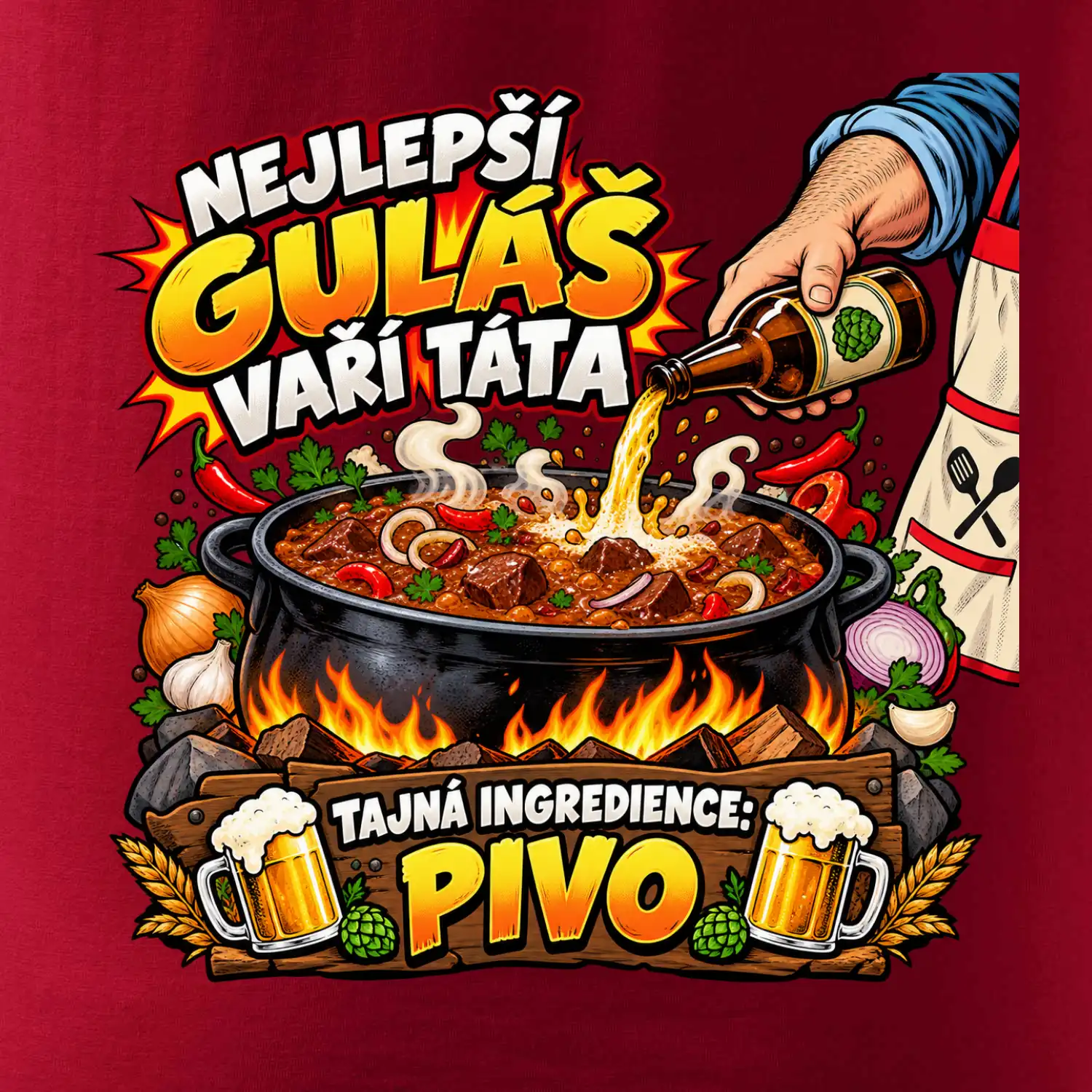 Nejlepší guláš vaří táta Tajná ingredience pivo