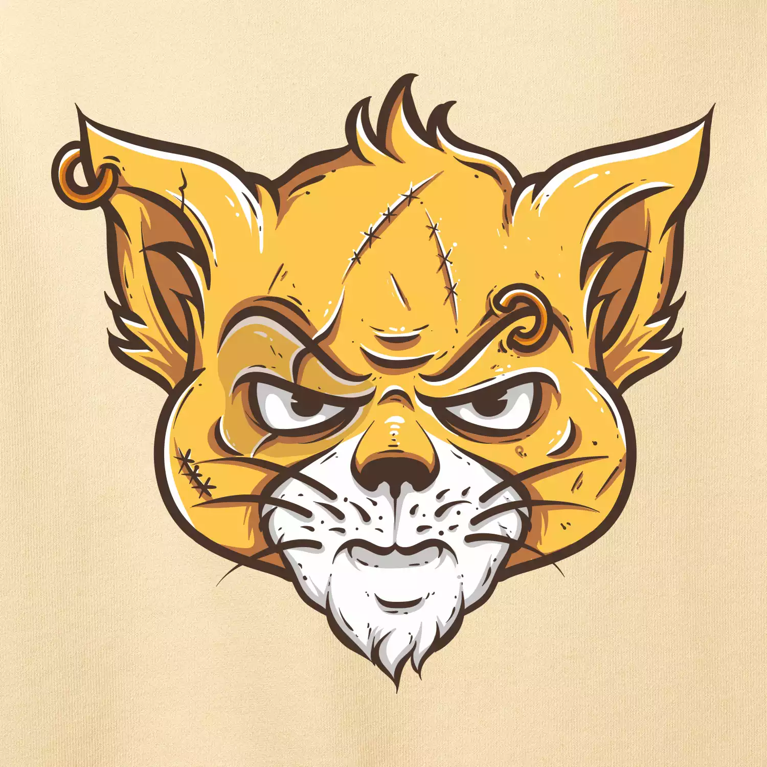 Nasraná kočka Thug life