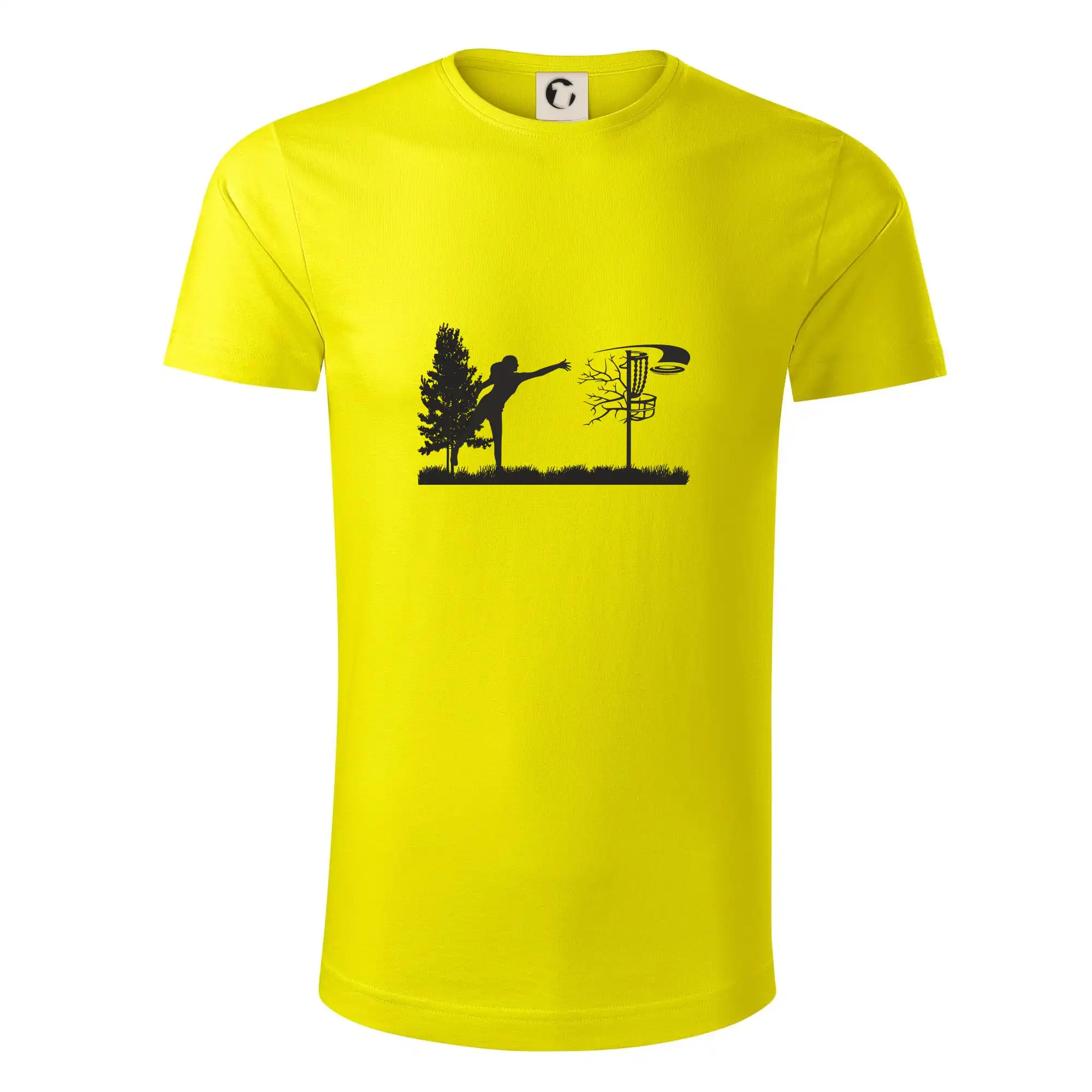 Disc golf - žena černý obrázek