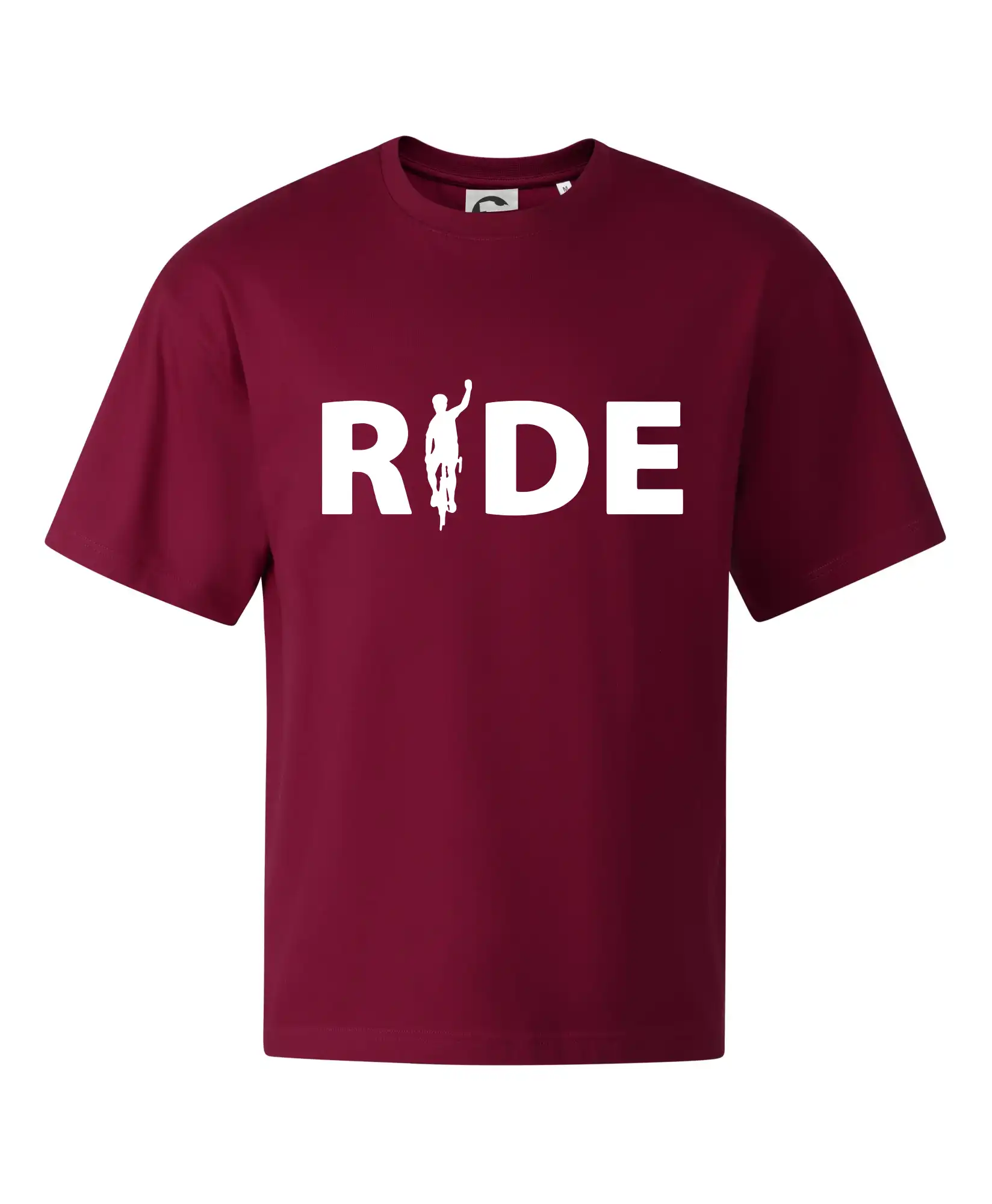 Ride - nápis s cyklistou