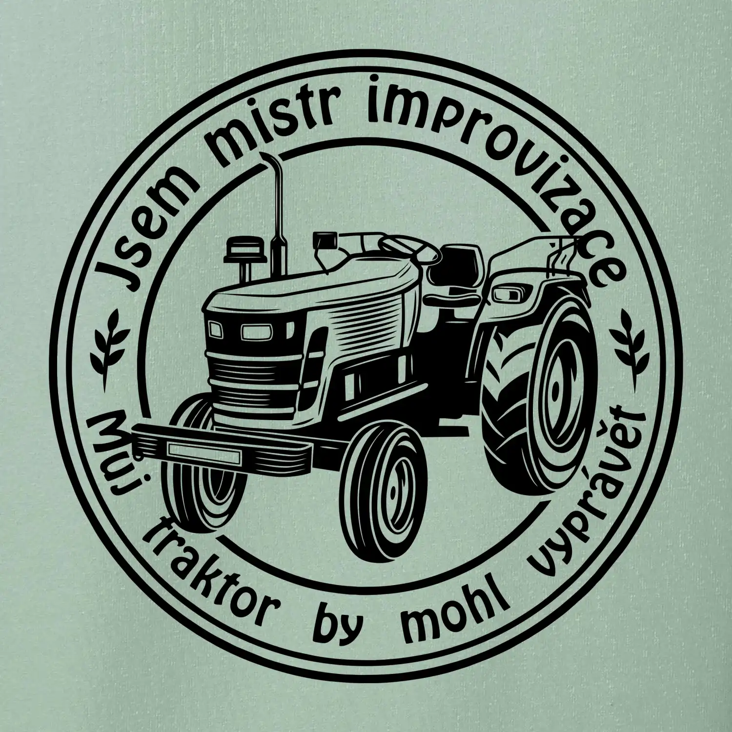 Mistr improvizace starý traktor