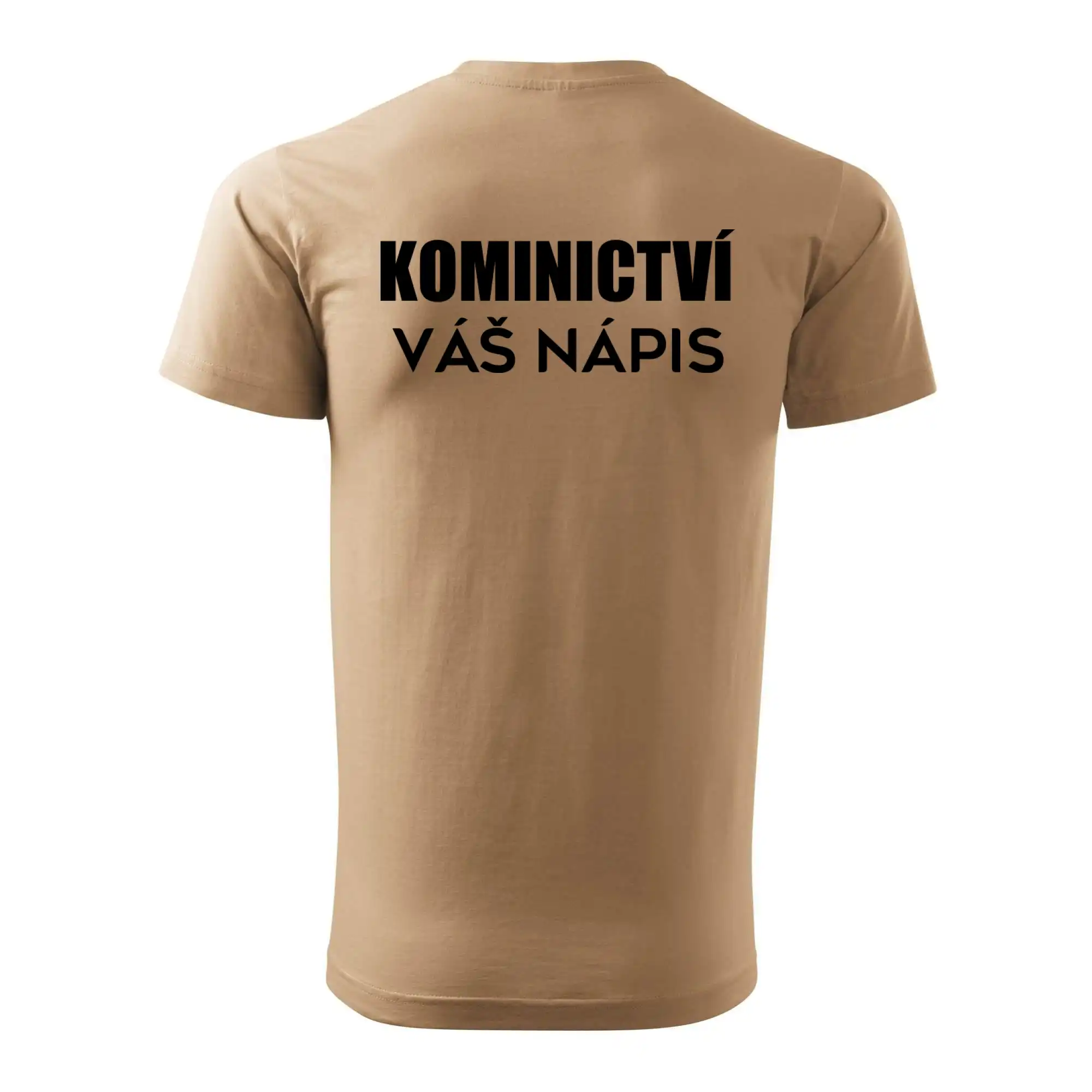 Kominík logo + nápis na zádech