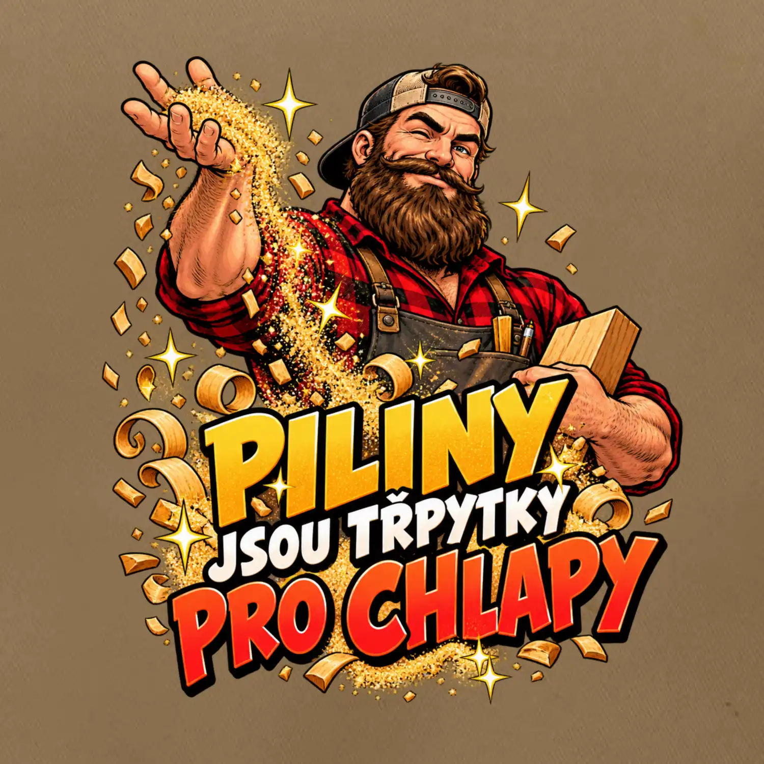 Piliny jsou třpytky pro chlapy - vousatý truhlář