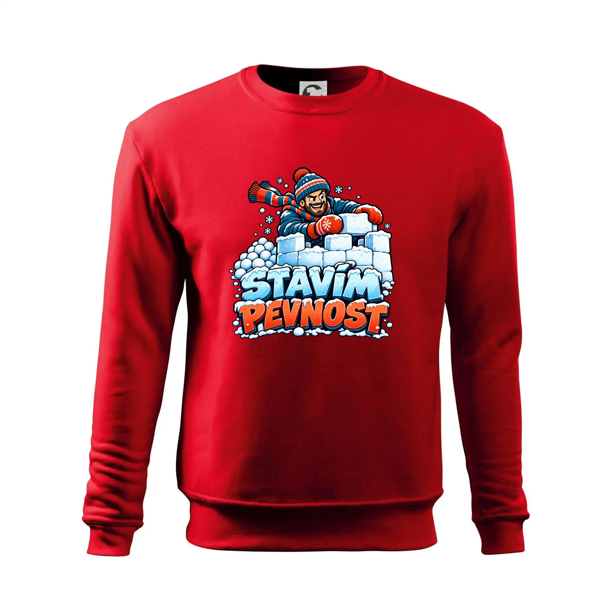 Rodinná vánoční trička - Stavím pevnost táta sněhová bitva