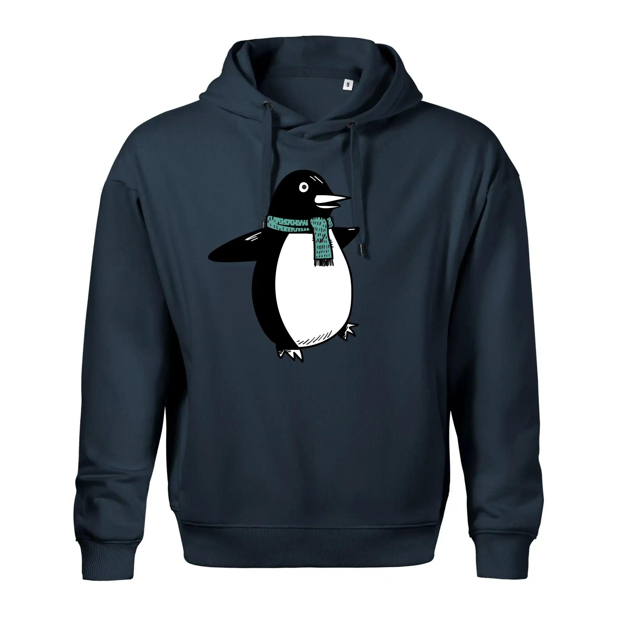 Tučňák se zelenou šálou