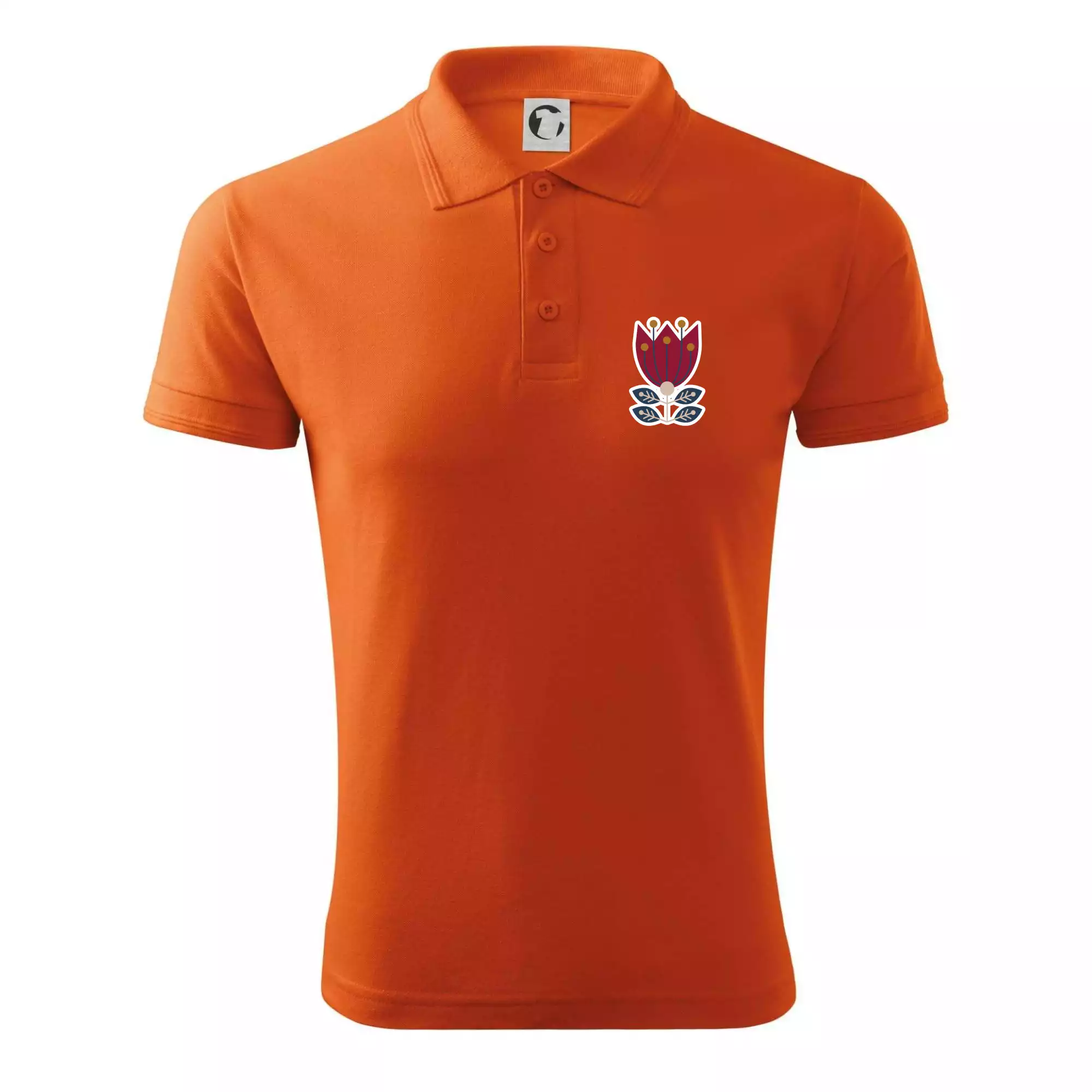 Folklor na prsu květina čtyřlistá