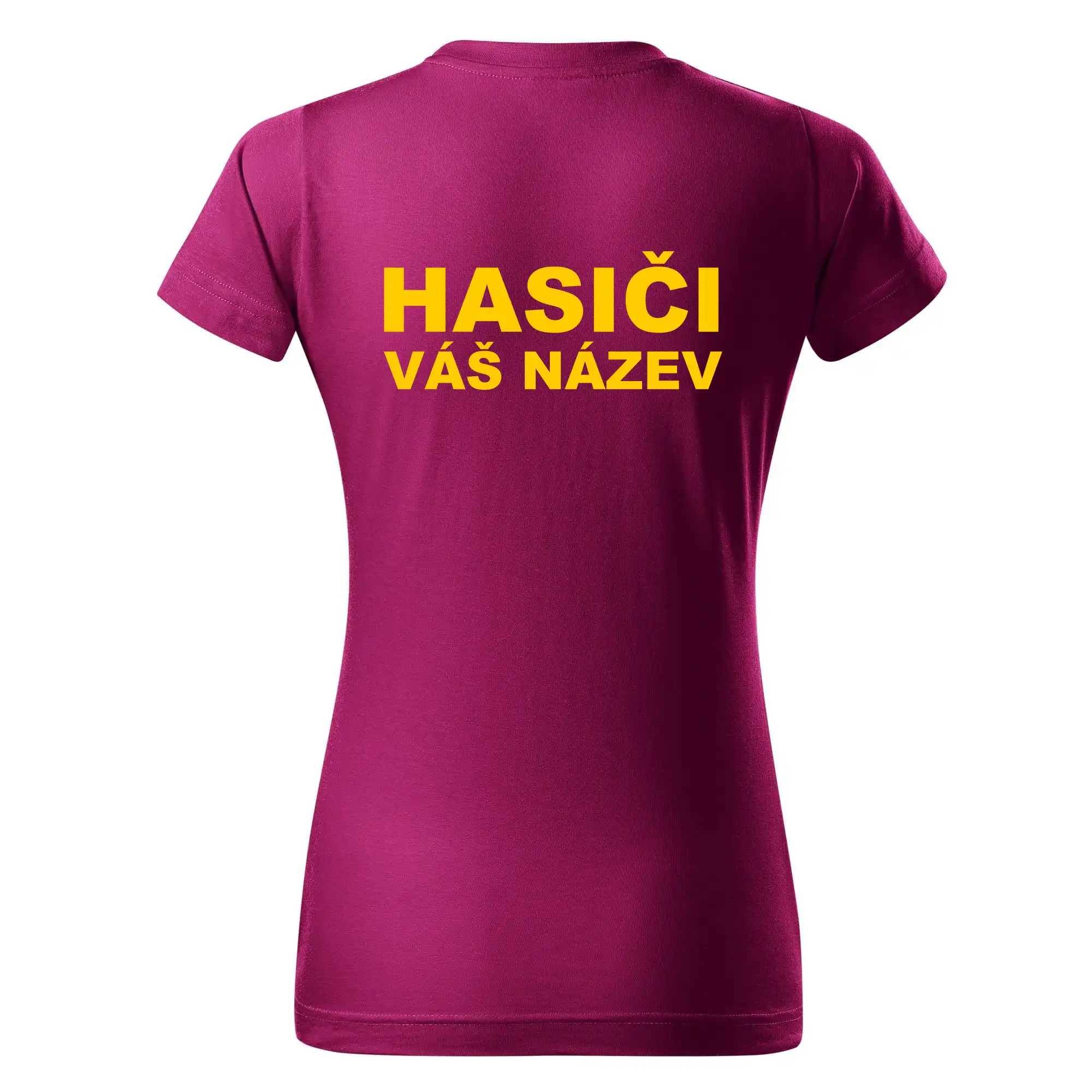 Hasiči - žlutý nápis - váš název sboru