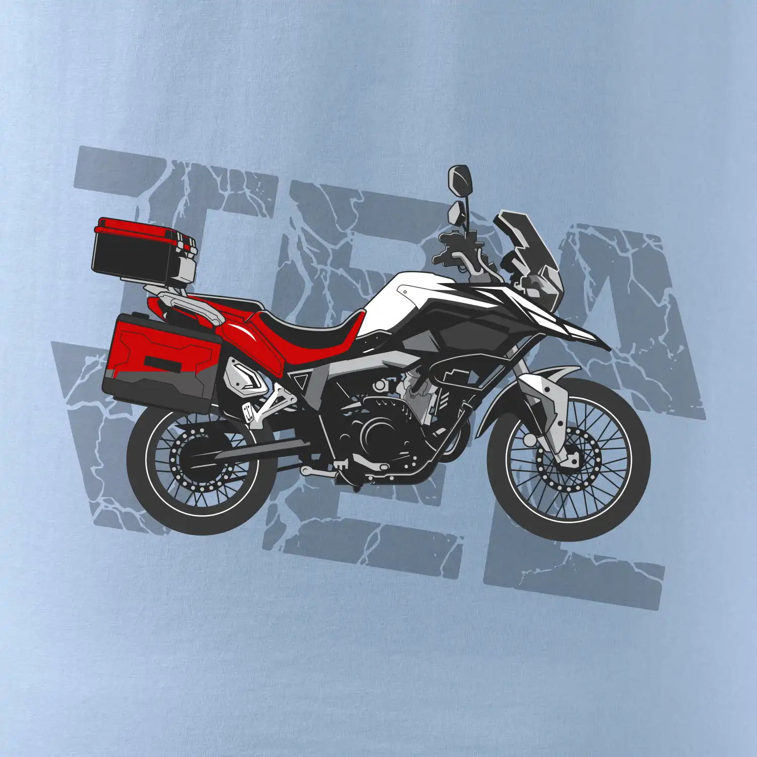 Cestovní enduro červená