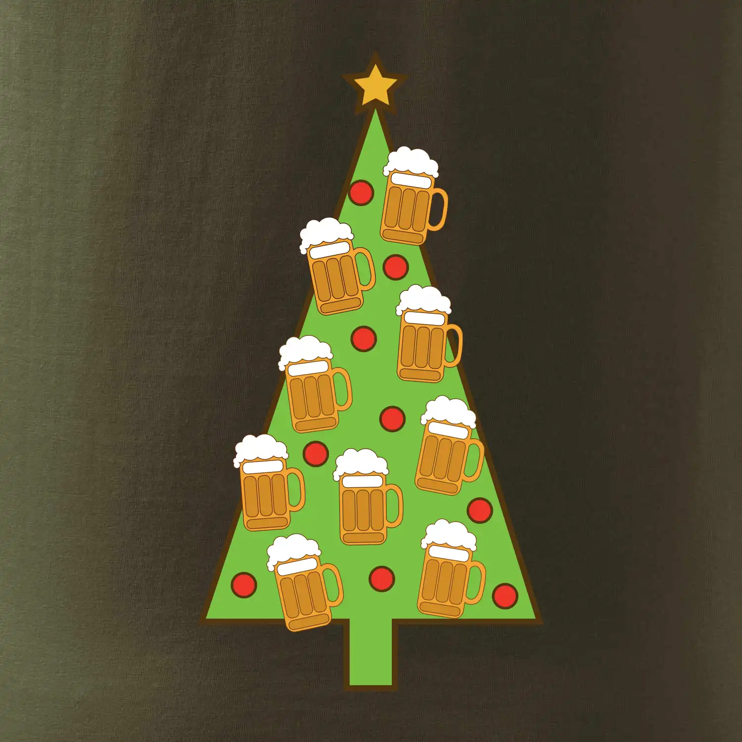 Nic více nepotřebuji - stromeček a pivo (Pecka design)