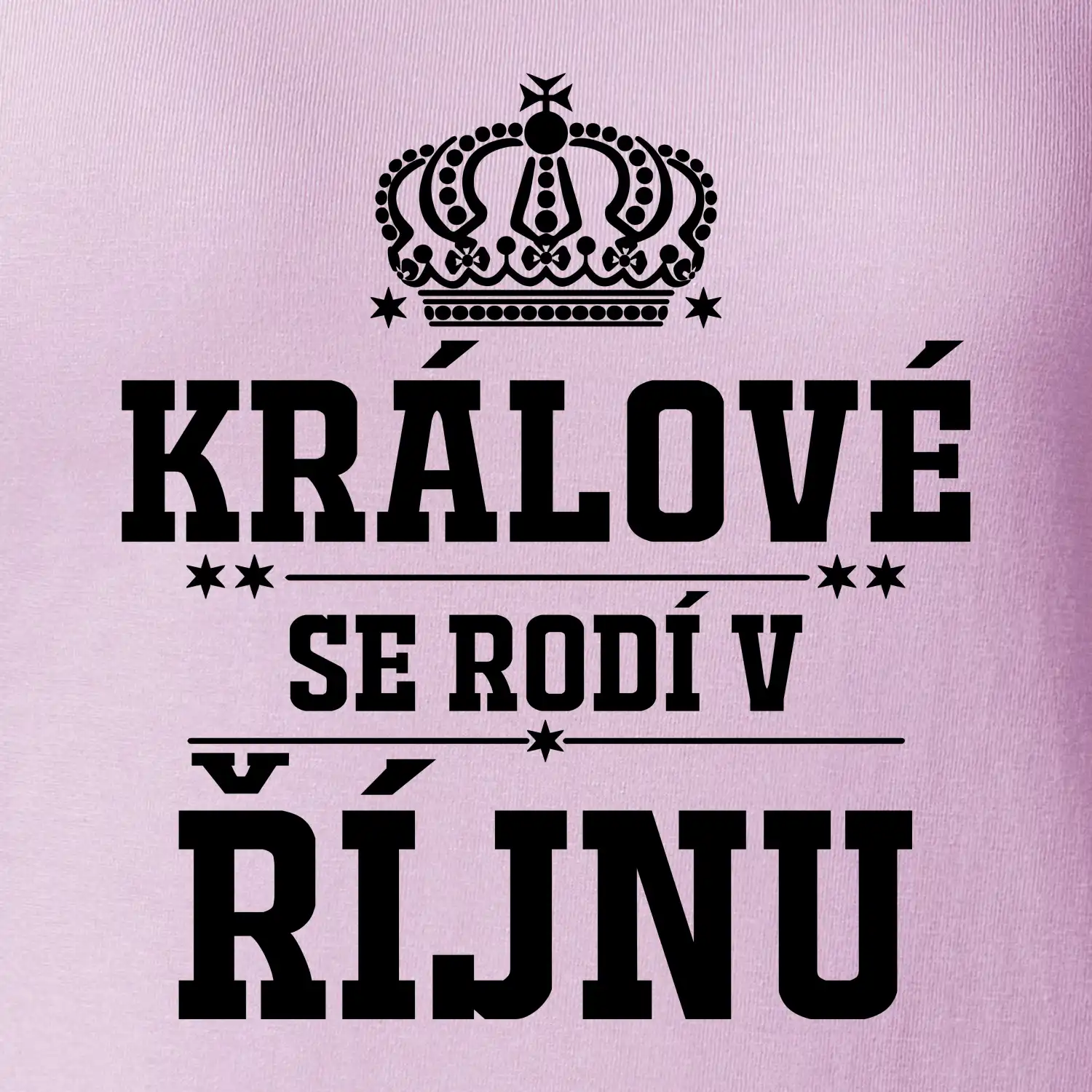 Králové se rodí v řijnu