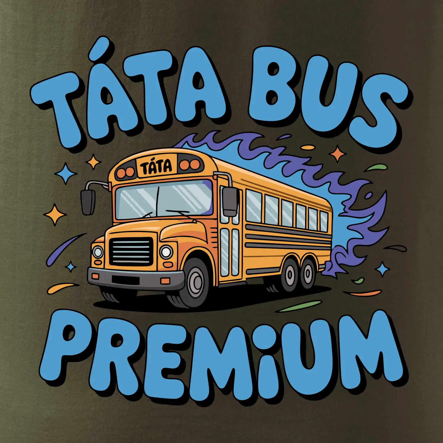 Kreslený Táta bus premium