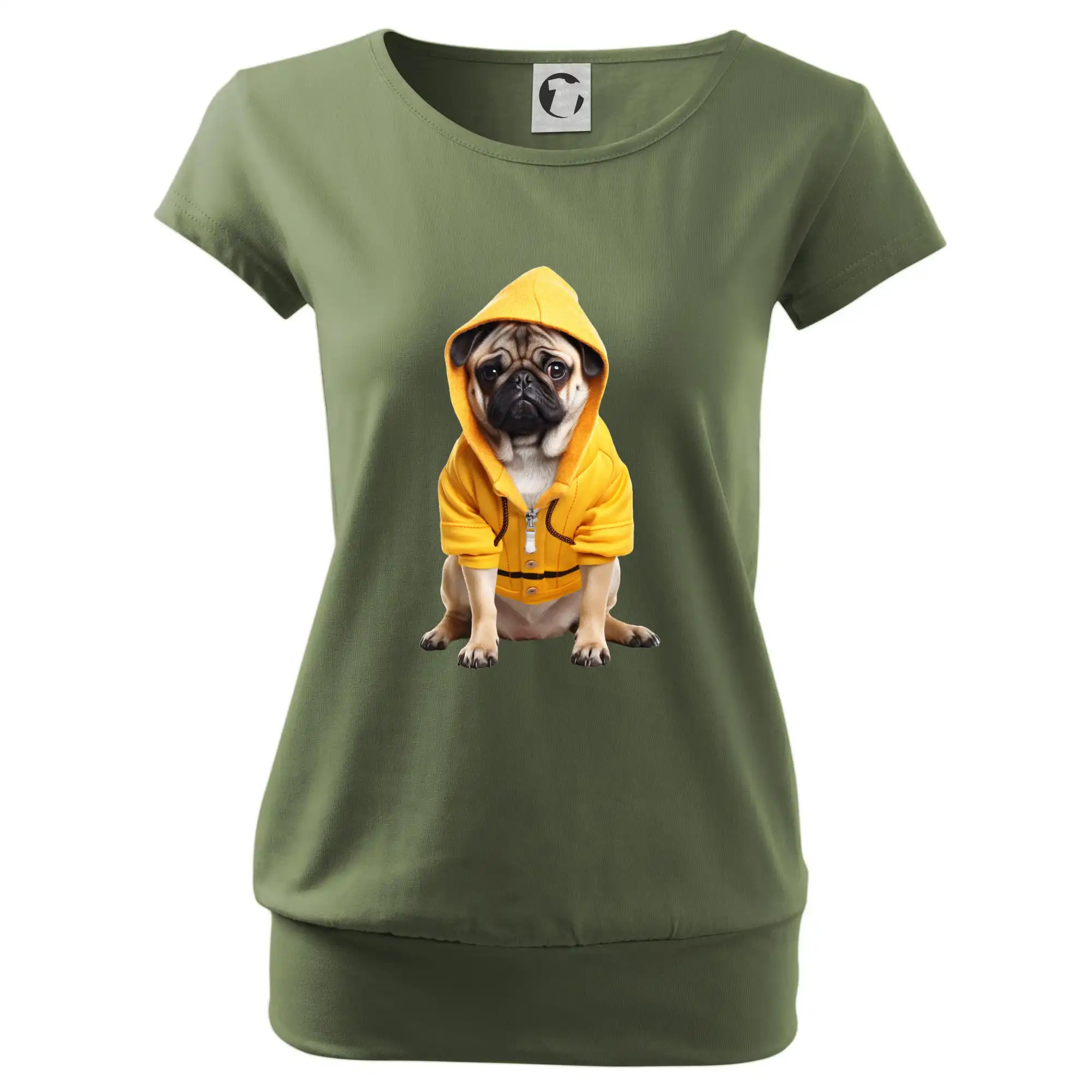 Mops v mikině
