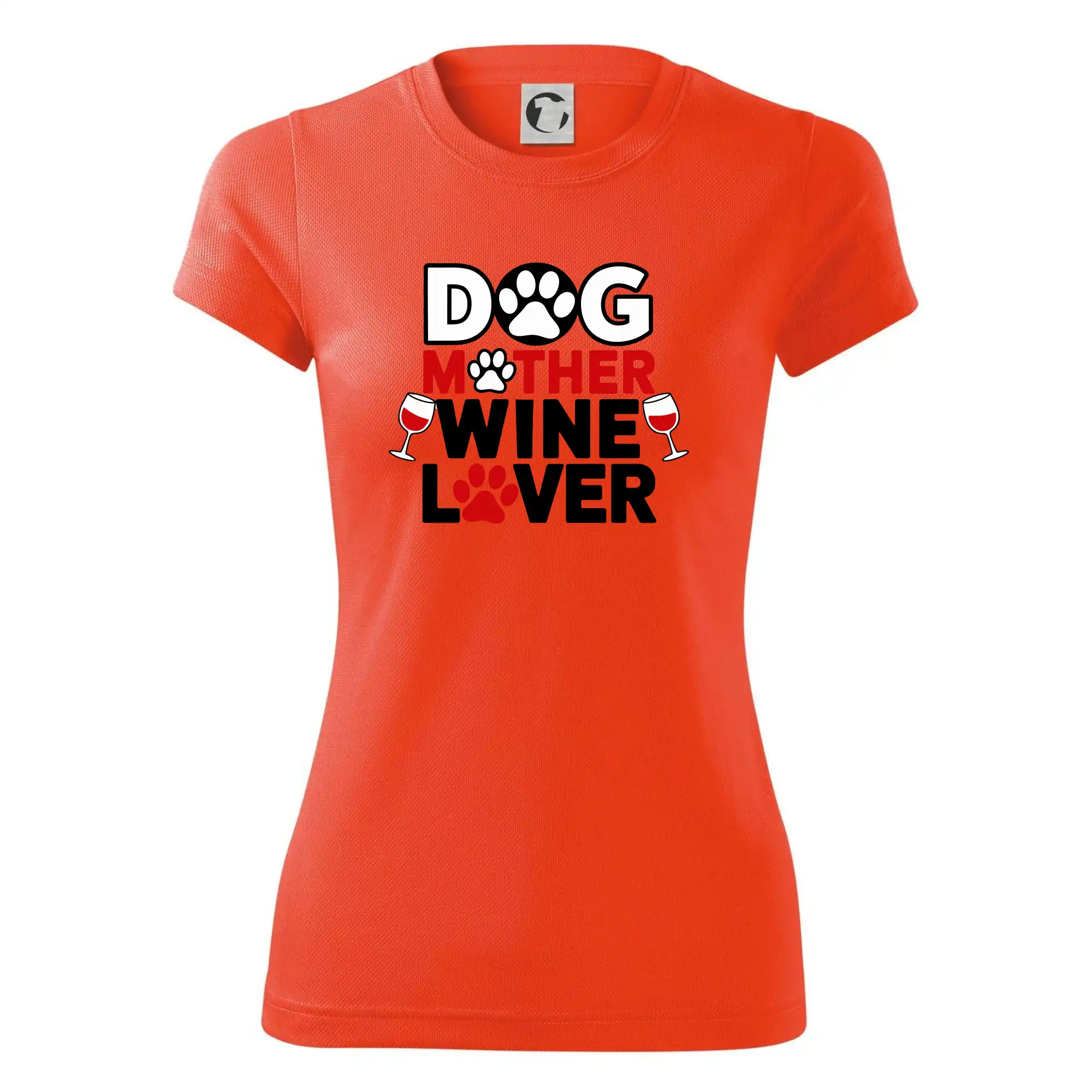 Dog mother wine lover
