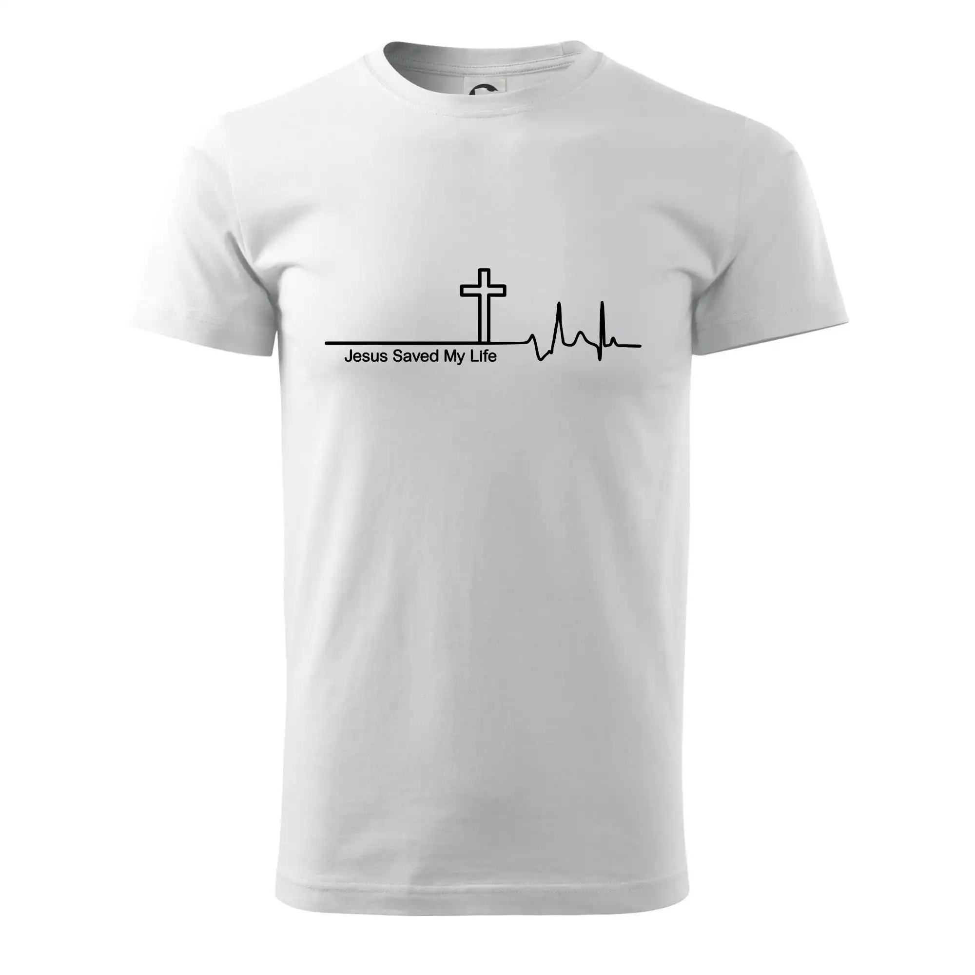 Jesus Saved My Life kříž ekg