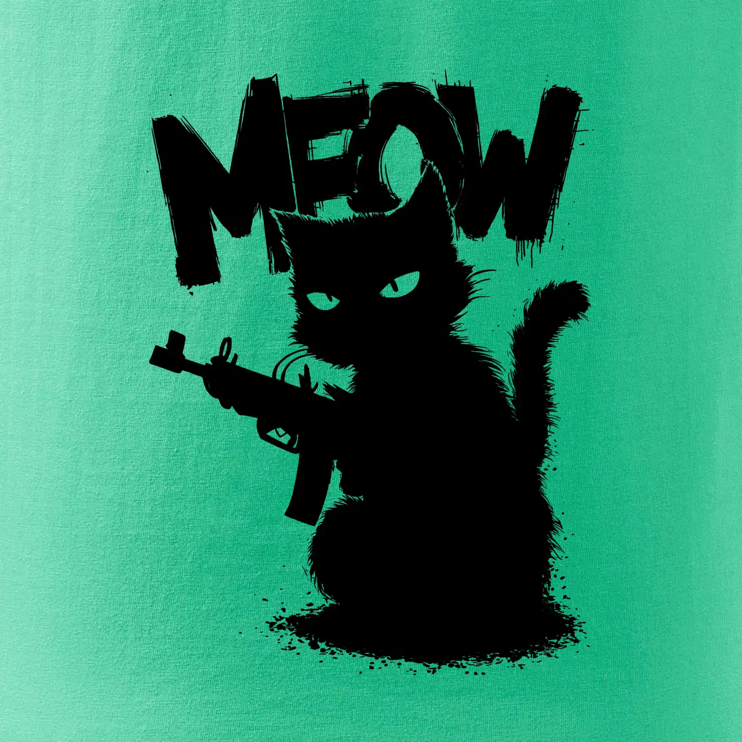 Meow kočka se zbraní