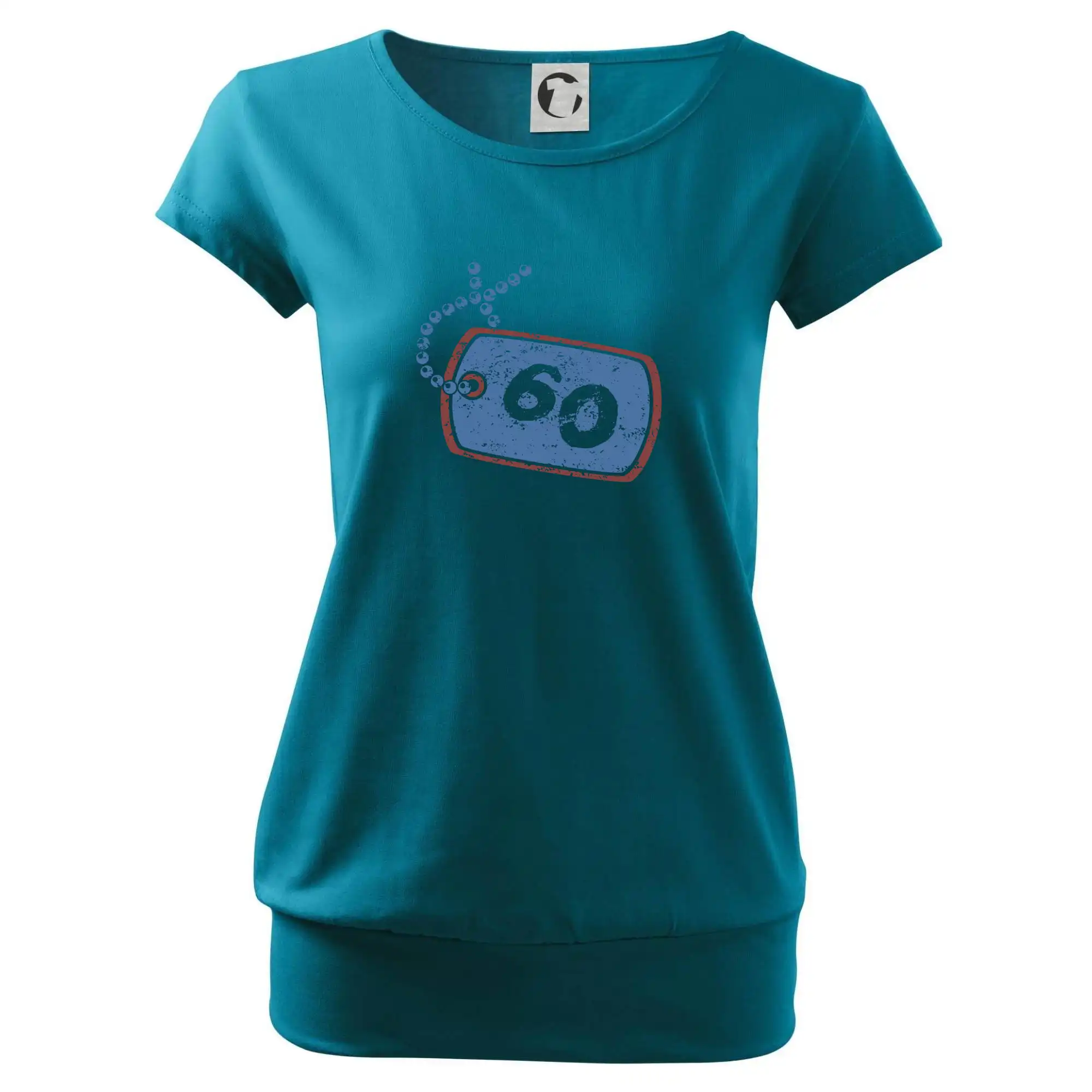 60 na krku štítek