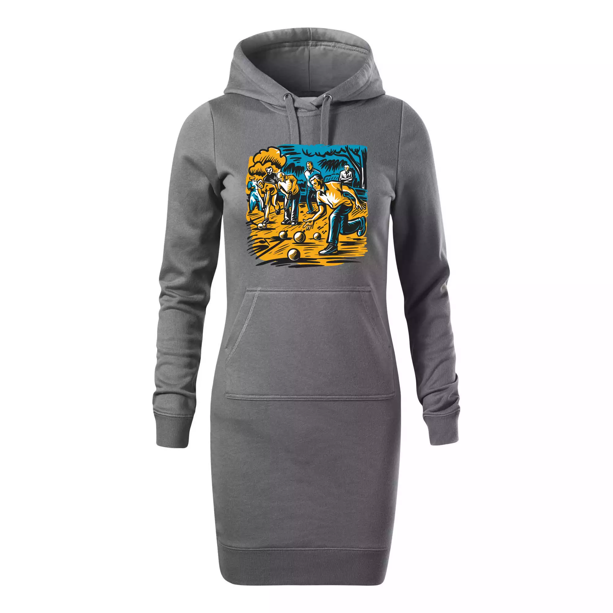 Petanque hra - modro oranžová