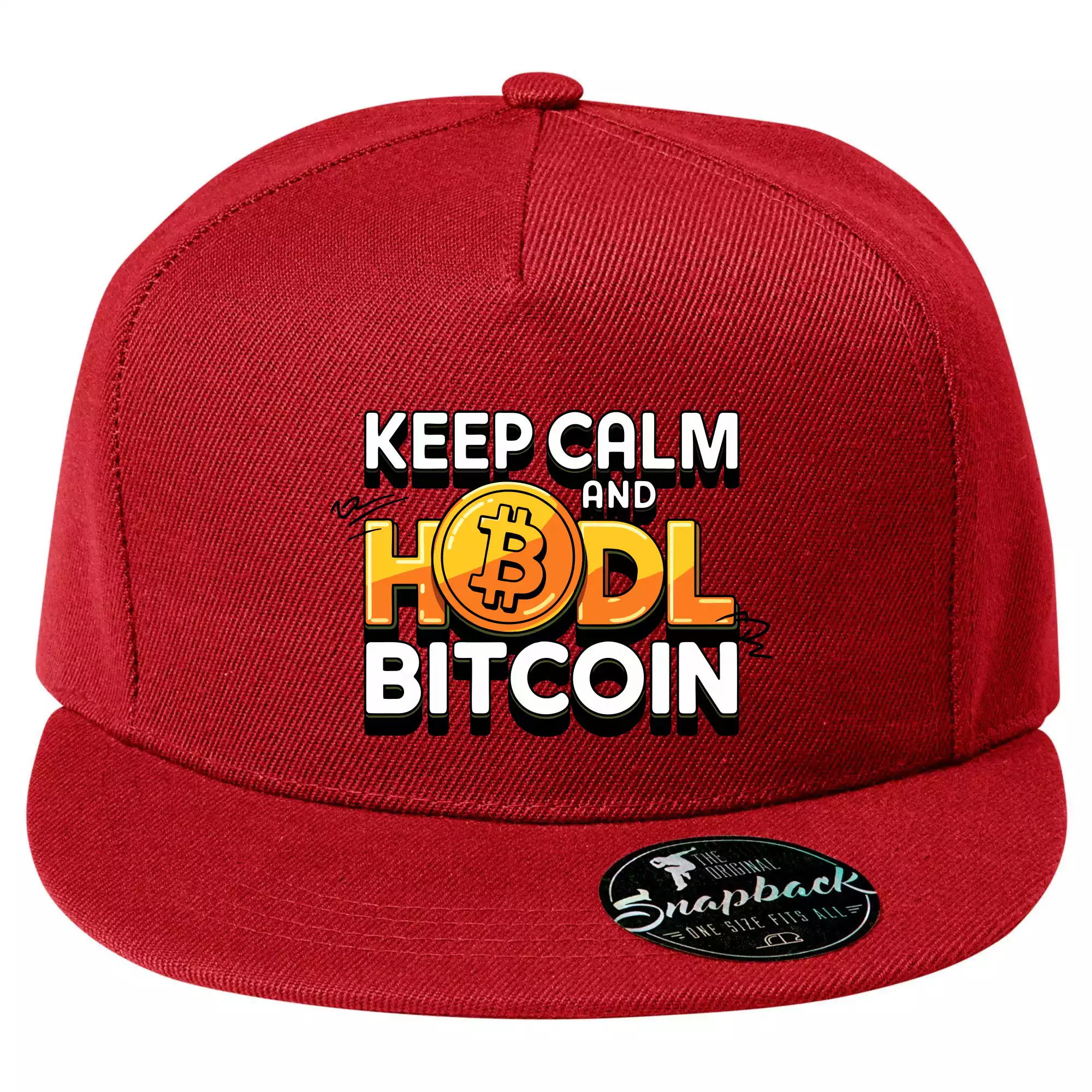 3D nápis Keep Calm and HODL Bitcoin