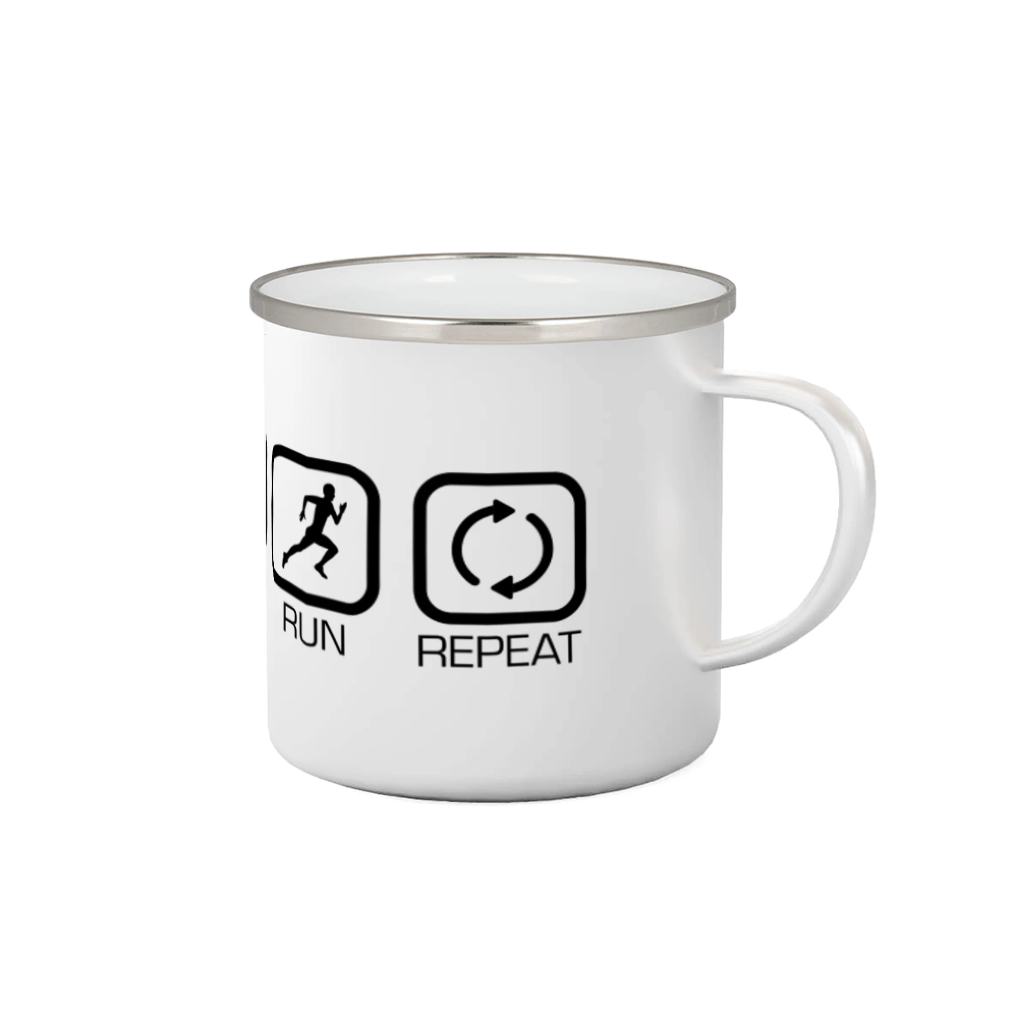 Eat sleep run repeat v řadě