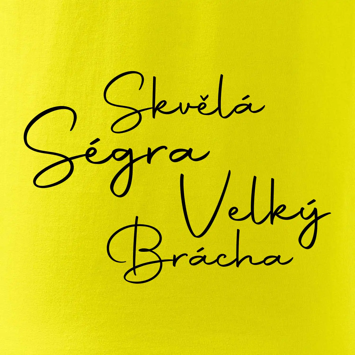 Velký brácha - nápis na zádech