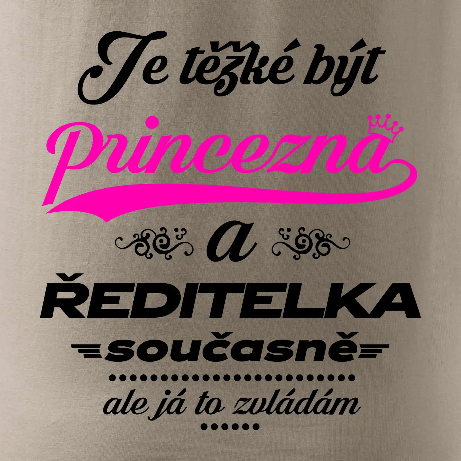 Je těžké být princezna - ředitelka