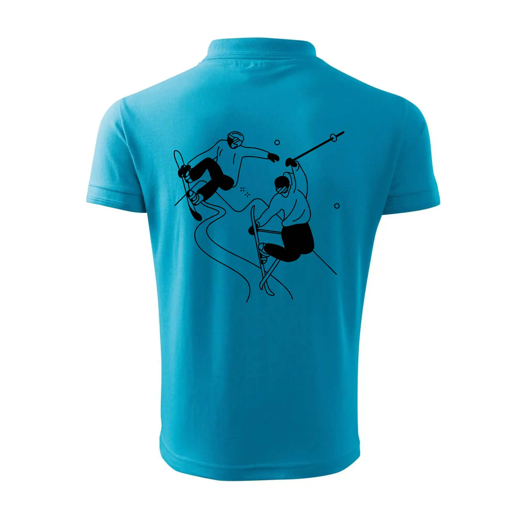 Lyžovaní - kresleny obrázek