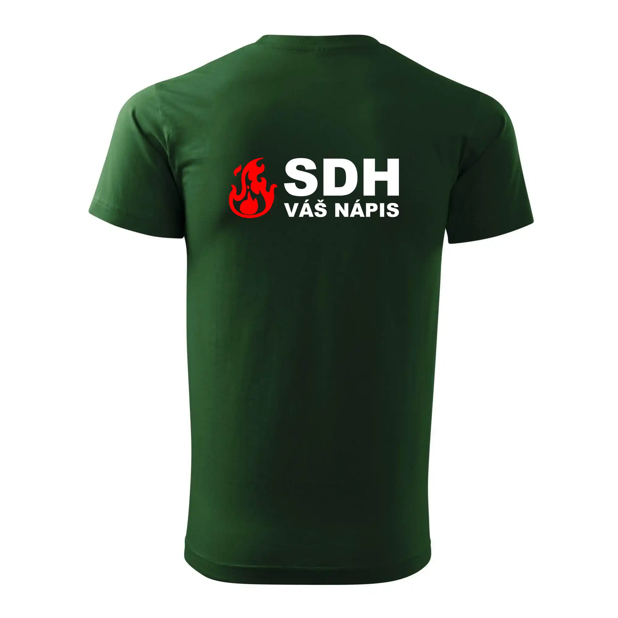 SDH nápis (oheň, název sboru - vlastní nápis)