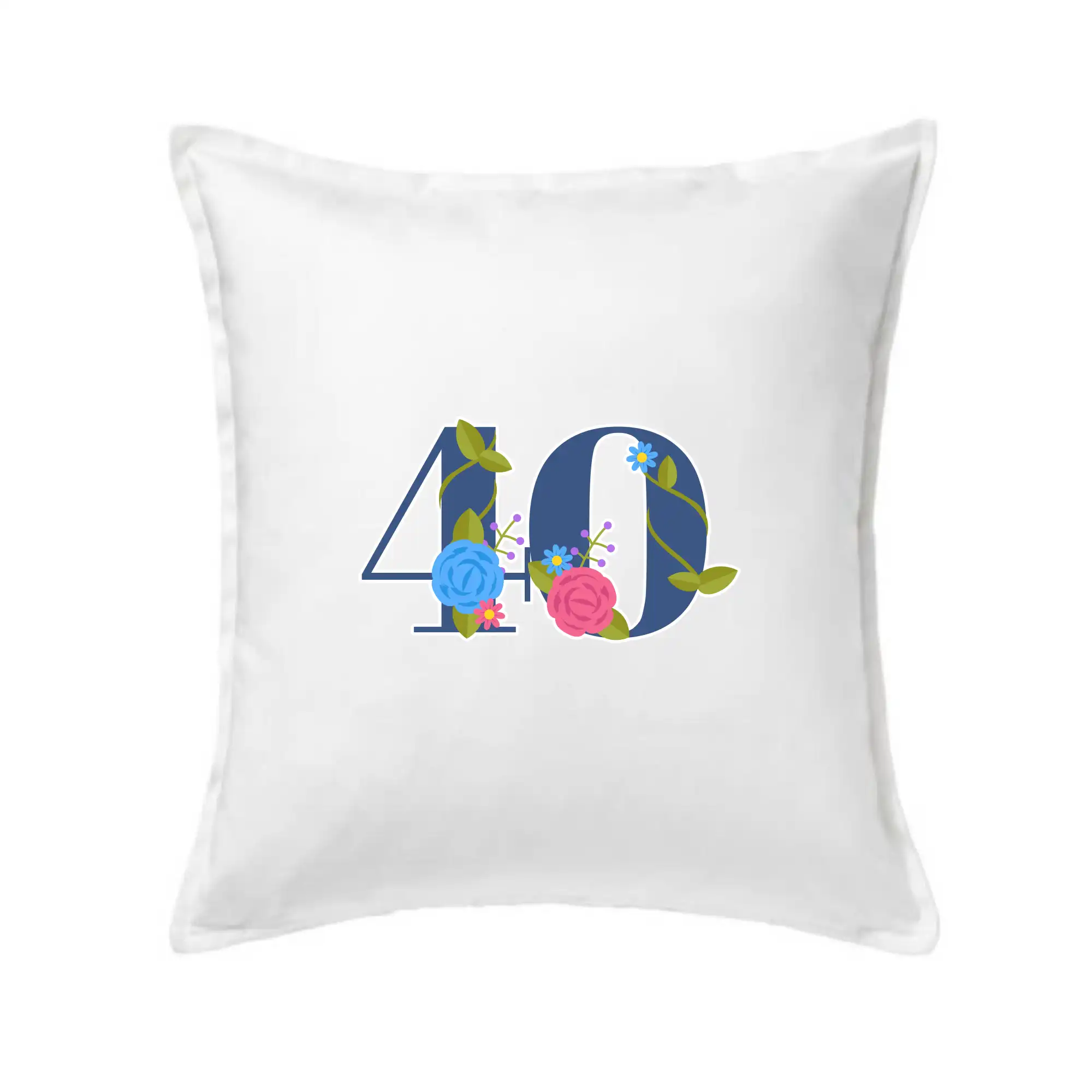 Květinové číslo kreslené - 40