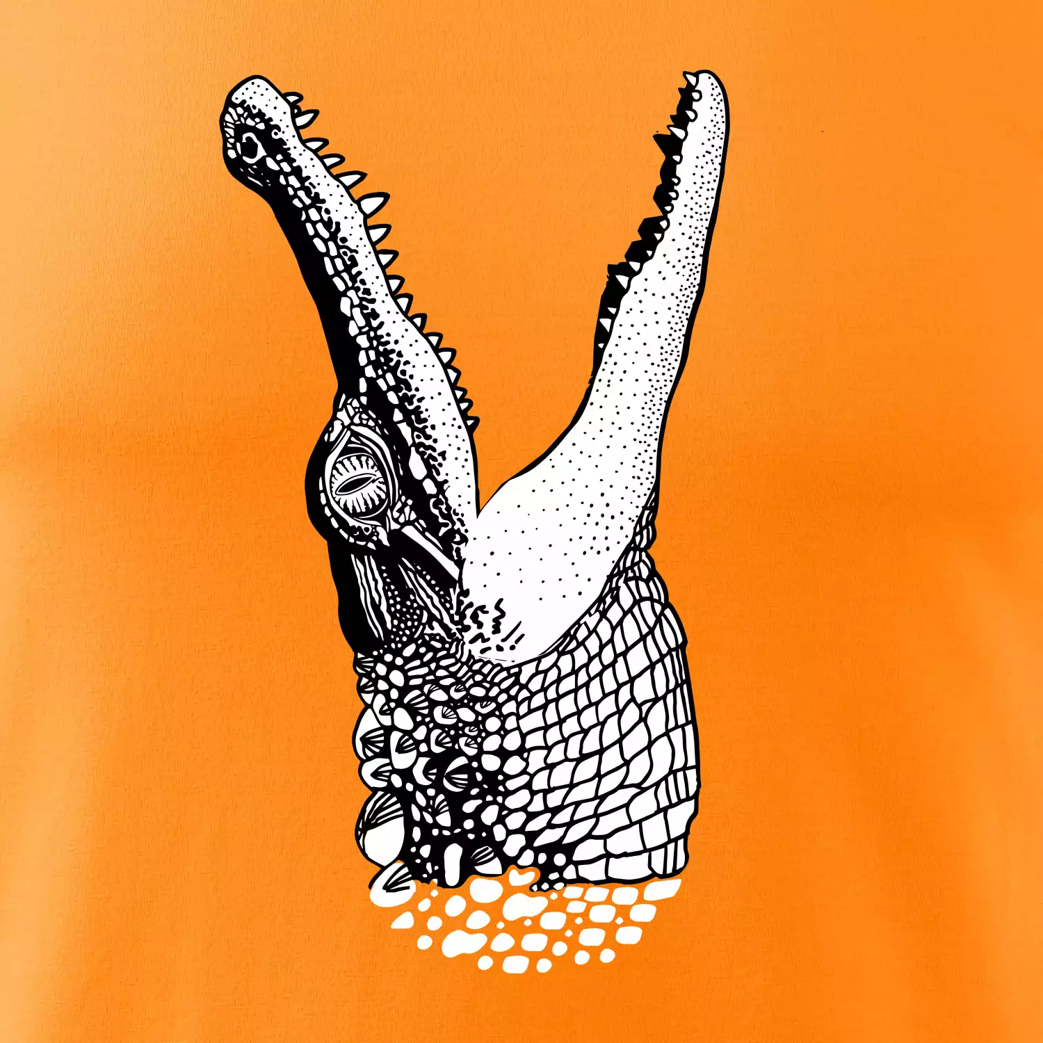 Krokodýl kreslený (Pecka design)