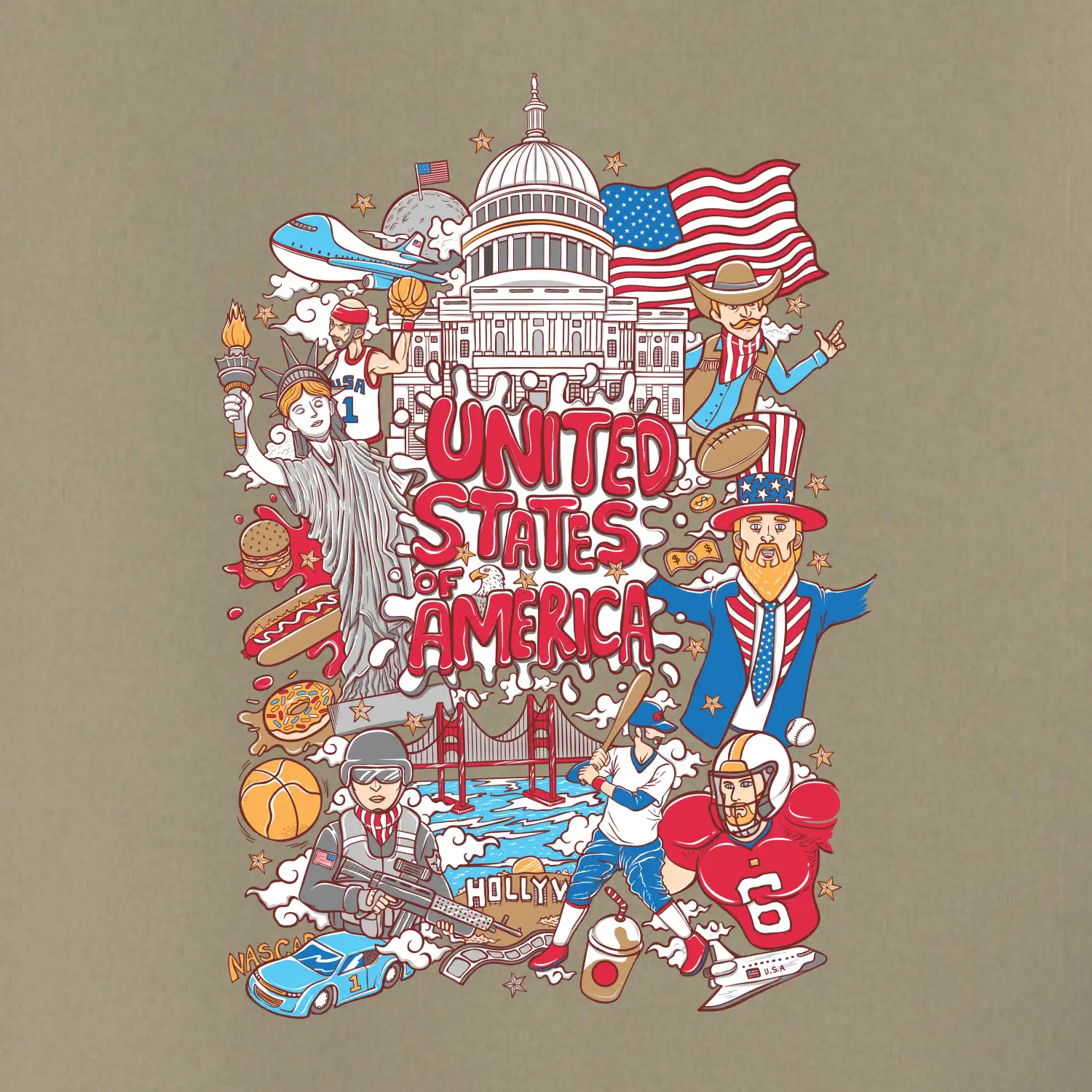 USA karikatura