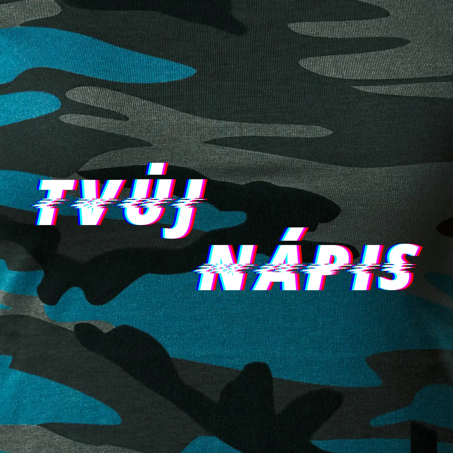 Glitch font - tvůj nápis