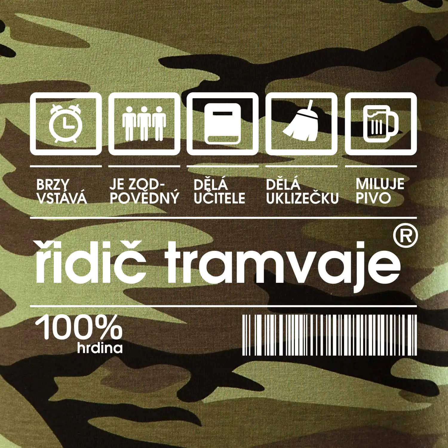 Čárový kód Řidič tramvaje