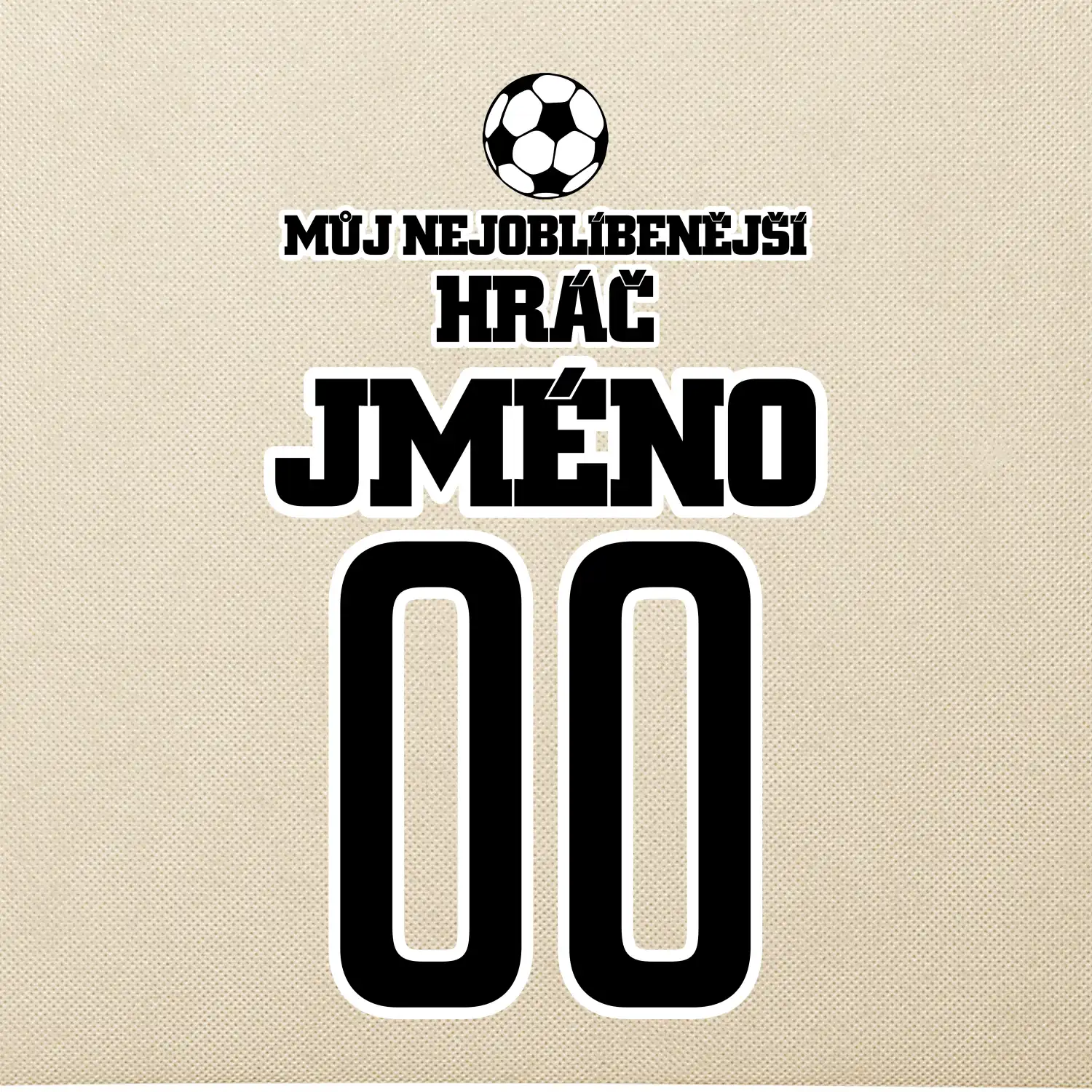 Můj nejoblíbenější hráč - Vaše jméno a číslo