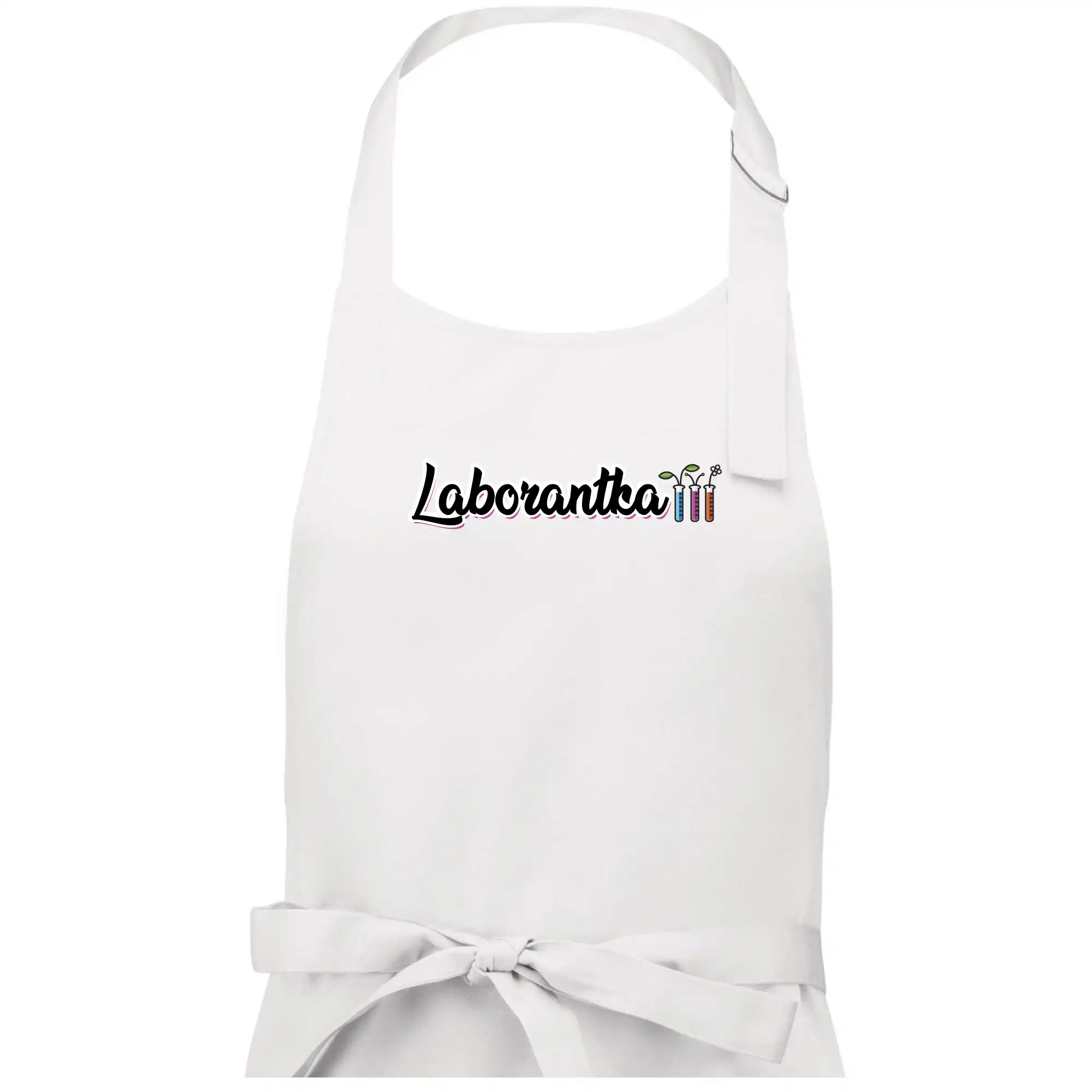 Laborantka a zkumavky