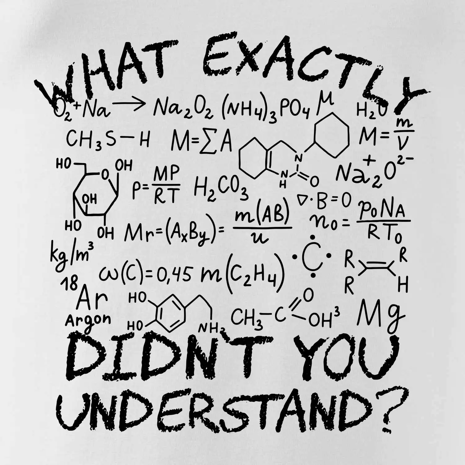 What exactly didnt you understand Chemistry